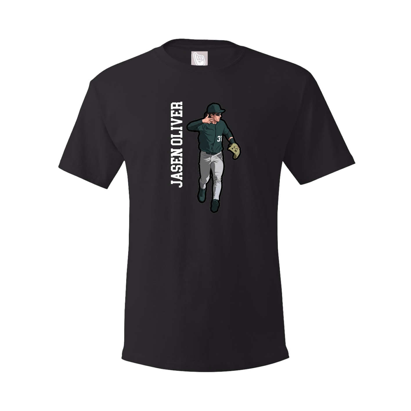 Tee — Name Vertical in Black