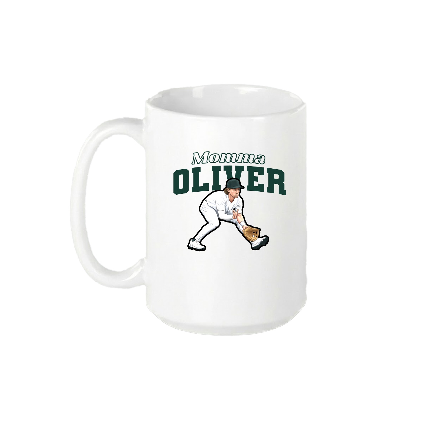 15oz Coffee Mug — Mothers Day Block in White
