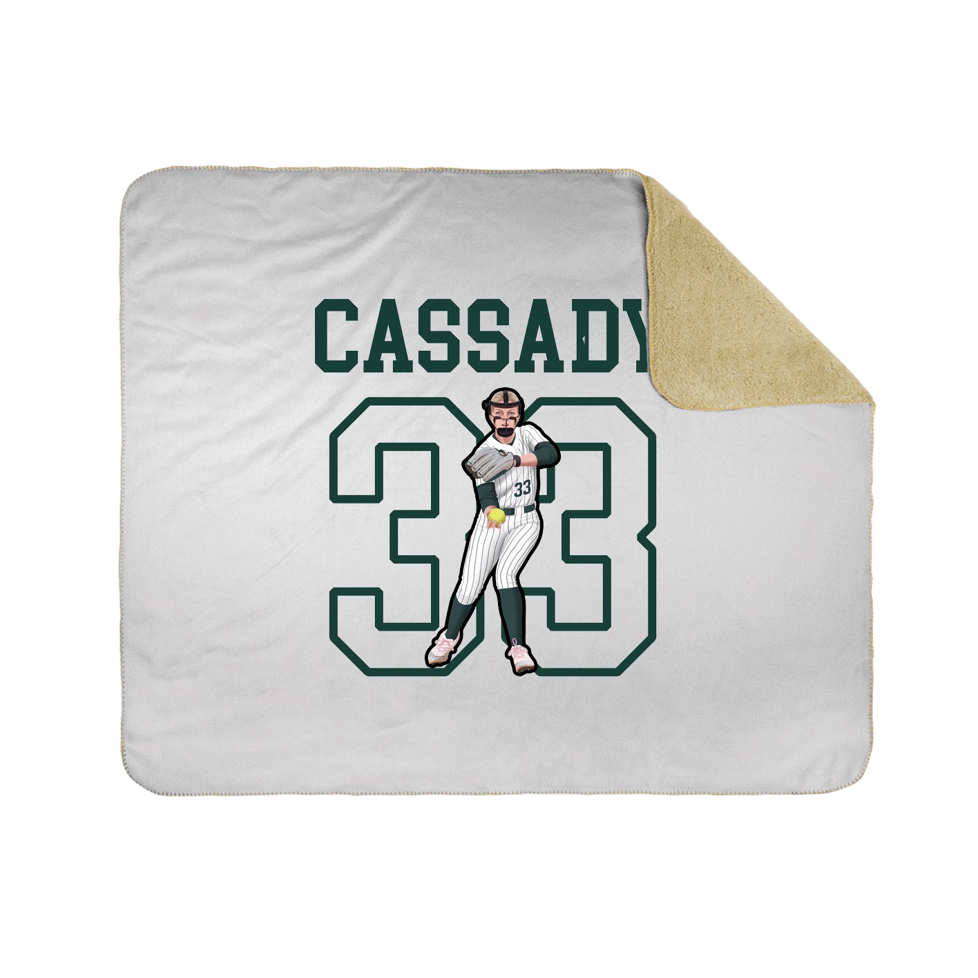 Throw Blanket — Shirsey in White