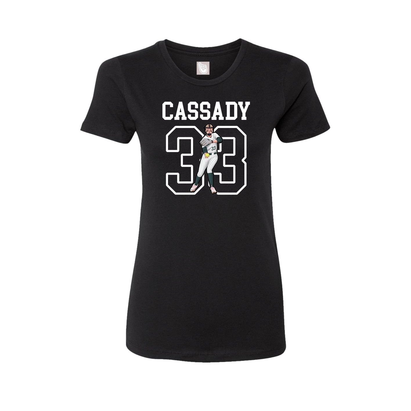 Fitted Women's Tee — Shirsey in Black