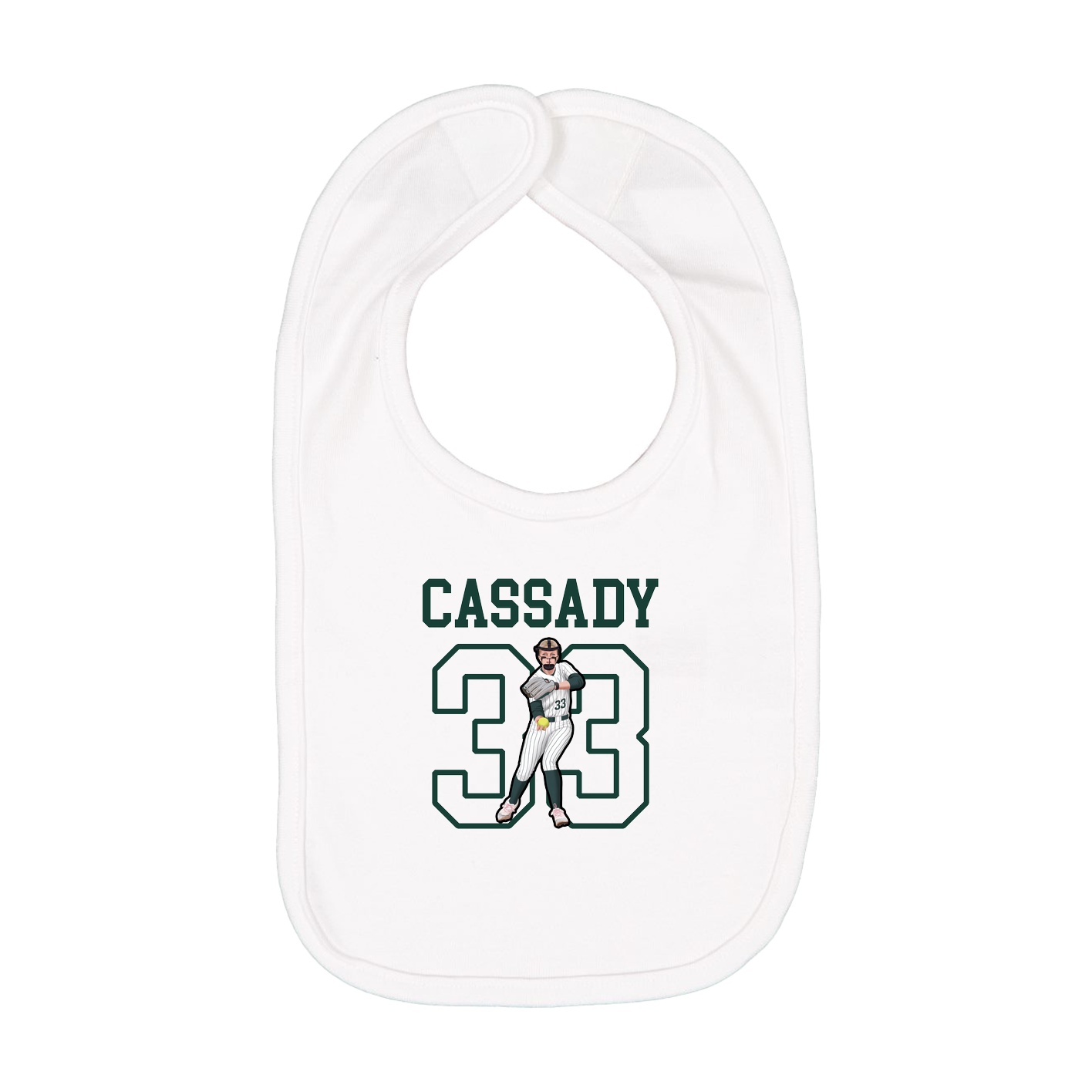 Infant Bib — Shirsey in White