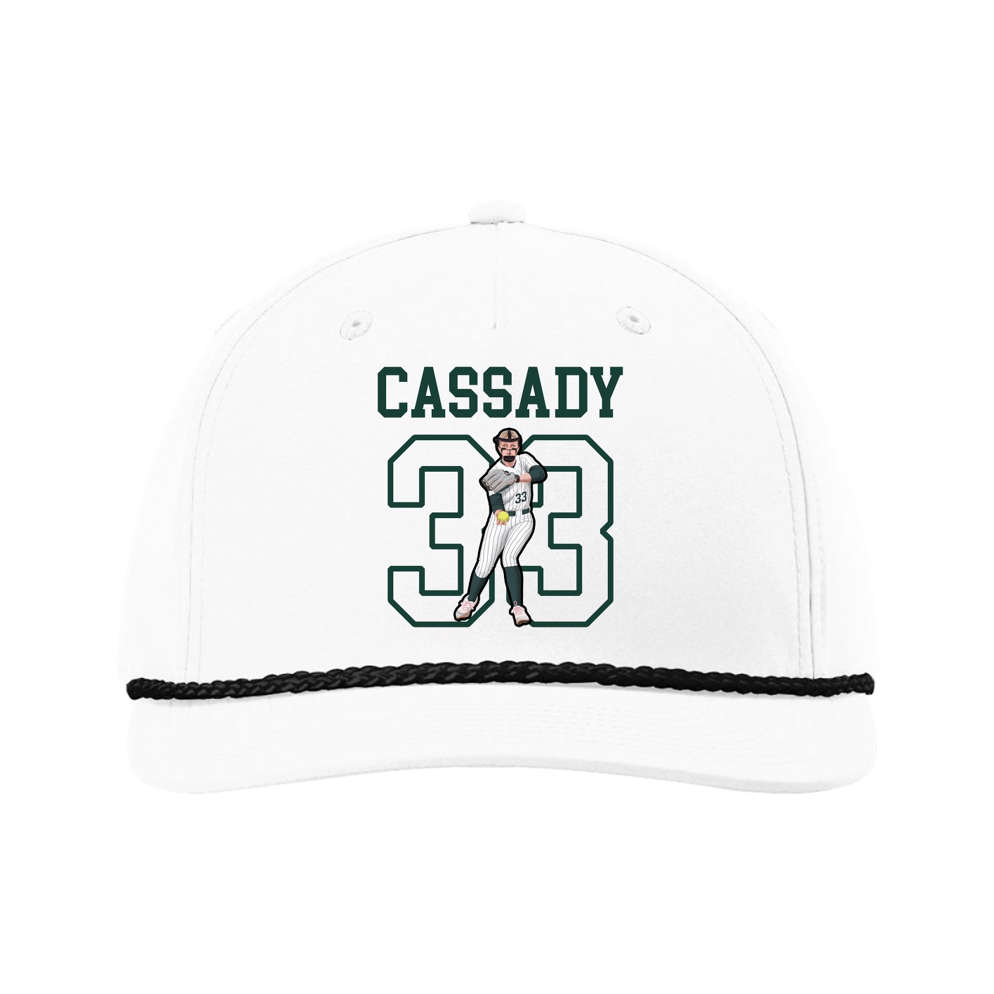 Five-Panel Classic Rope Cap — Shirsey in White