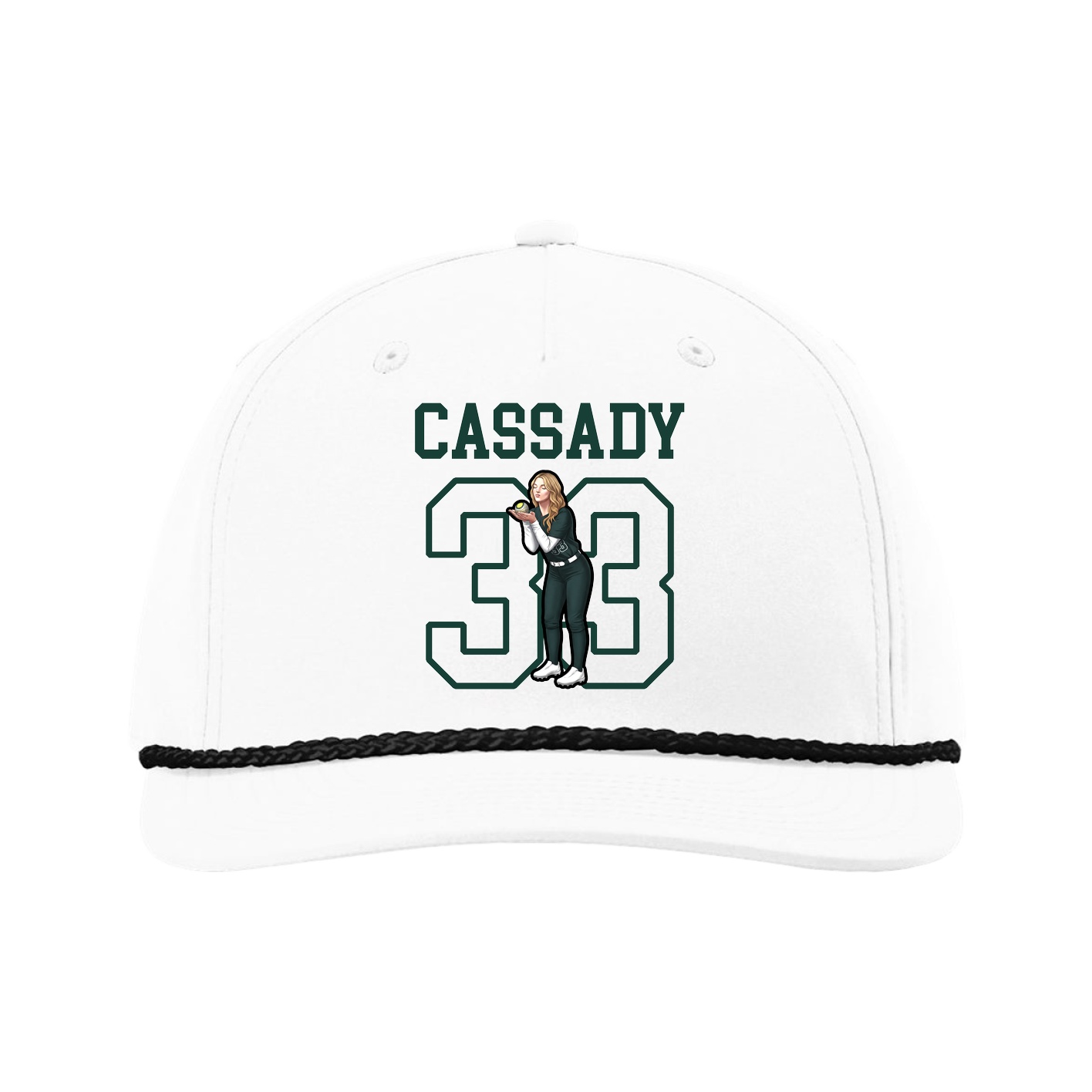 Five-Panel Classic Rope Cap — Shirsey in White