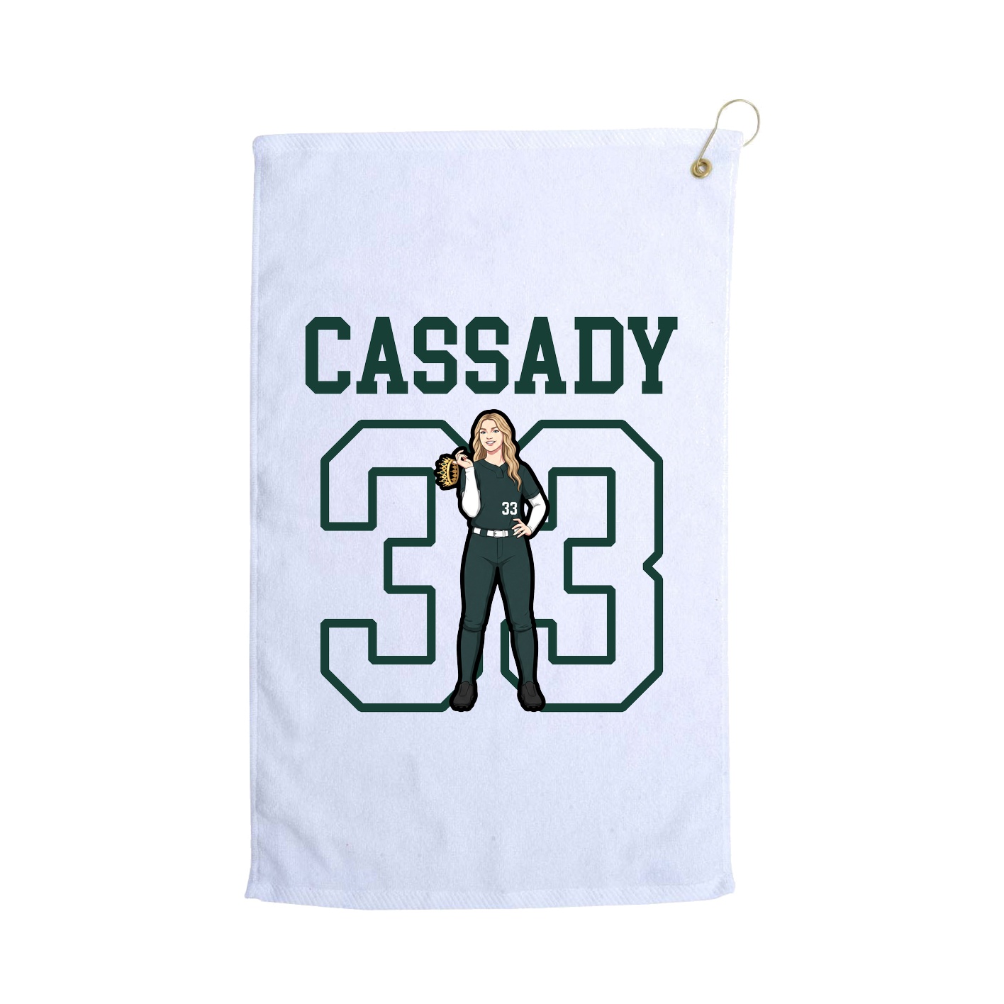 Golf Towel — Shirsey in White