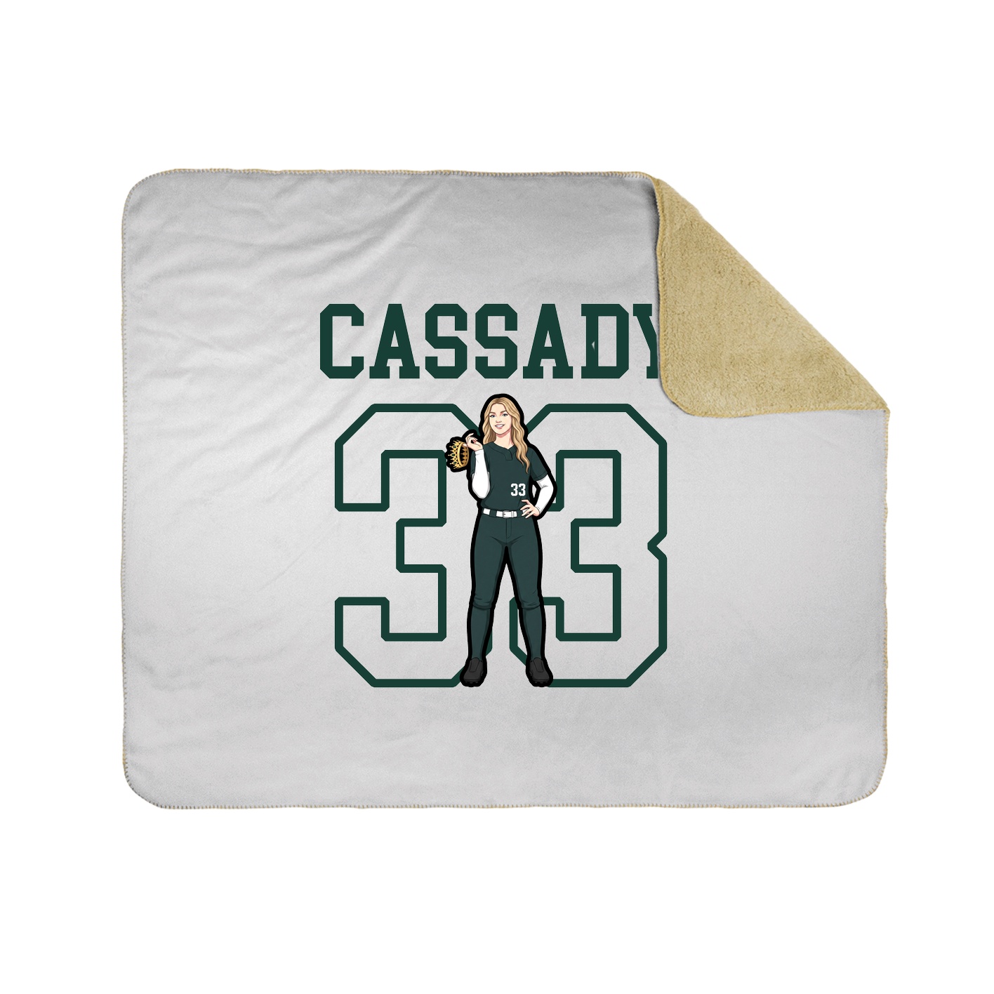 Throw Blanket — Shirsey in White