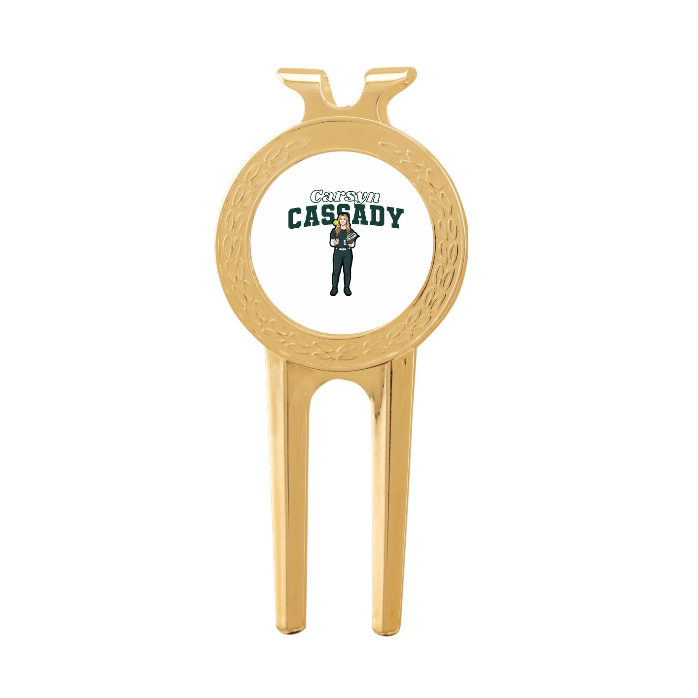 Divot Tool with Ball Marker — Name Arch in Classic