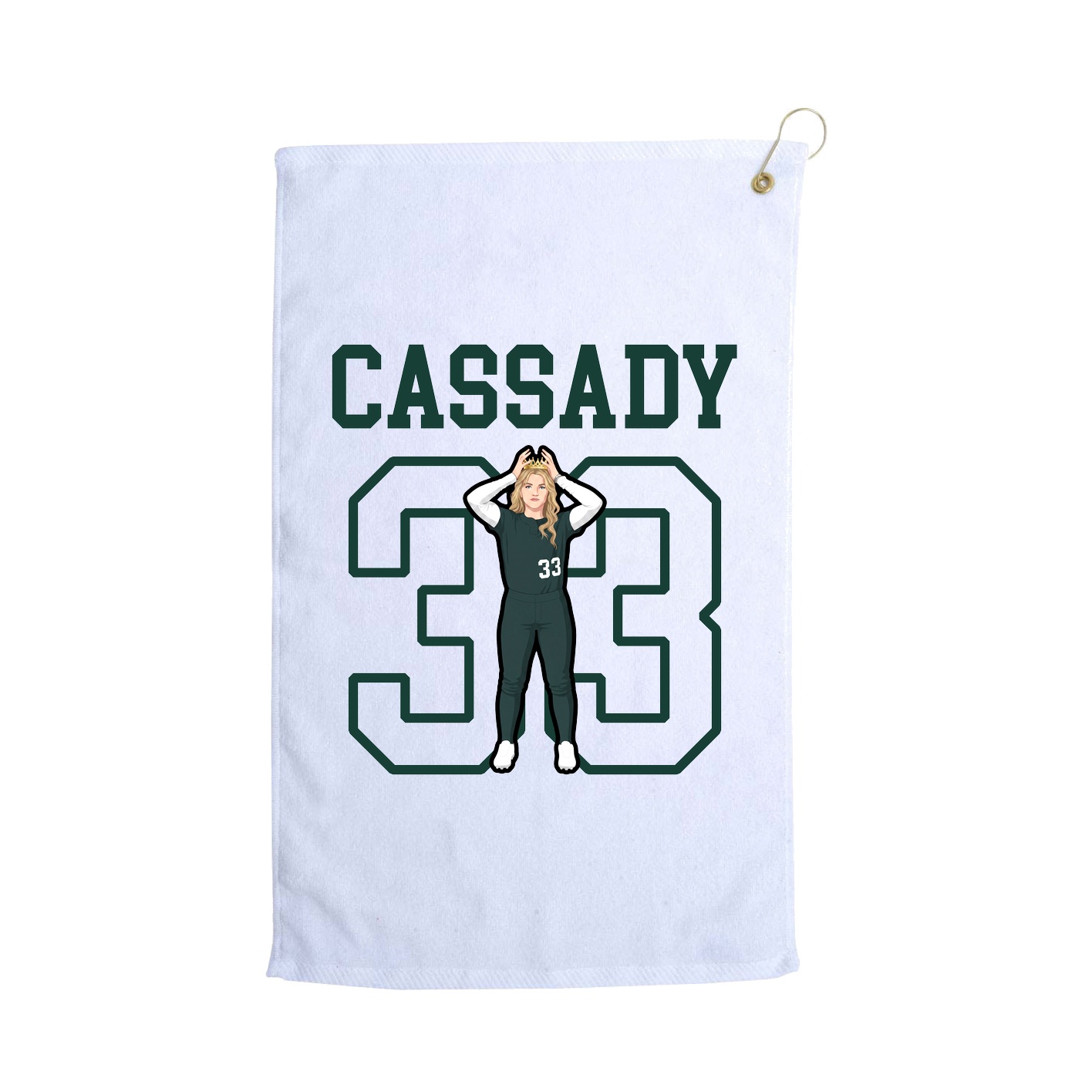 Golf Towel — Shirsey in White
