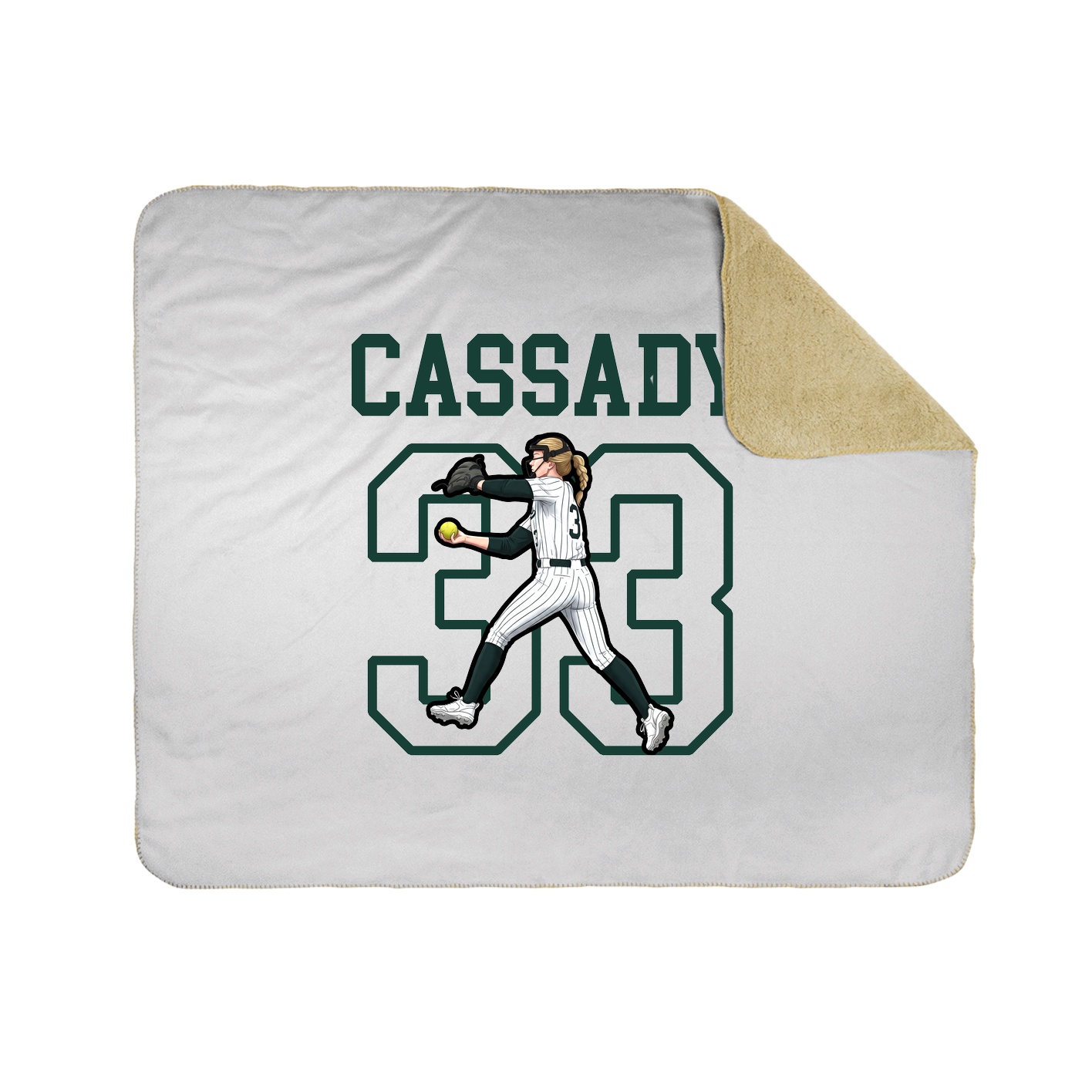 Throw Blanket — Shirsey in White
