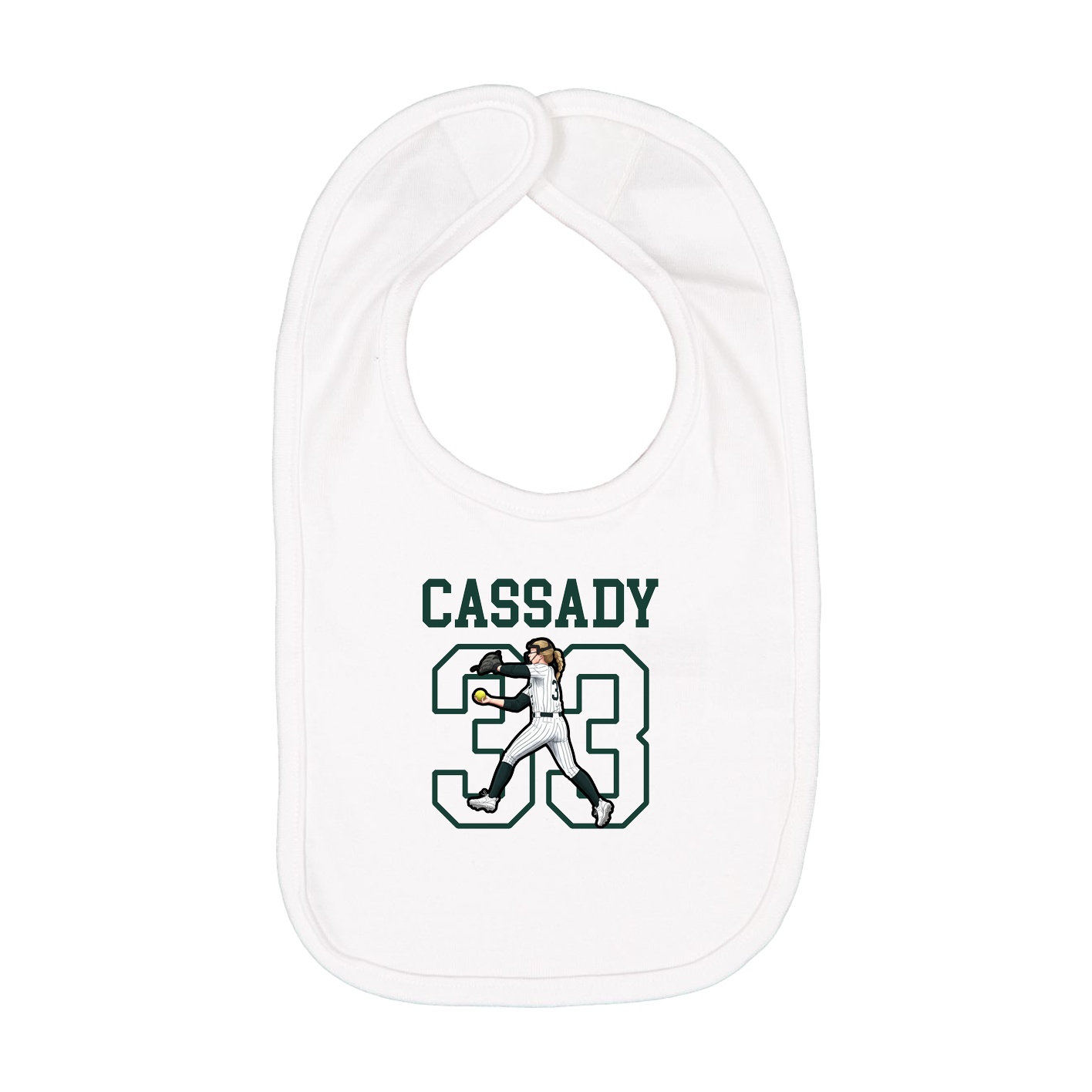 Infant Bib — Shirsey in White