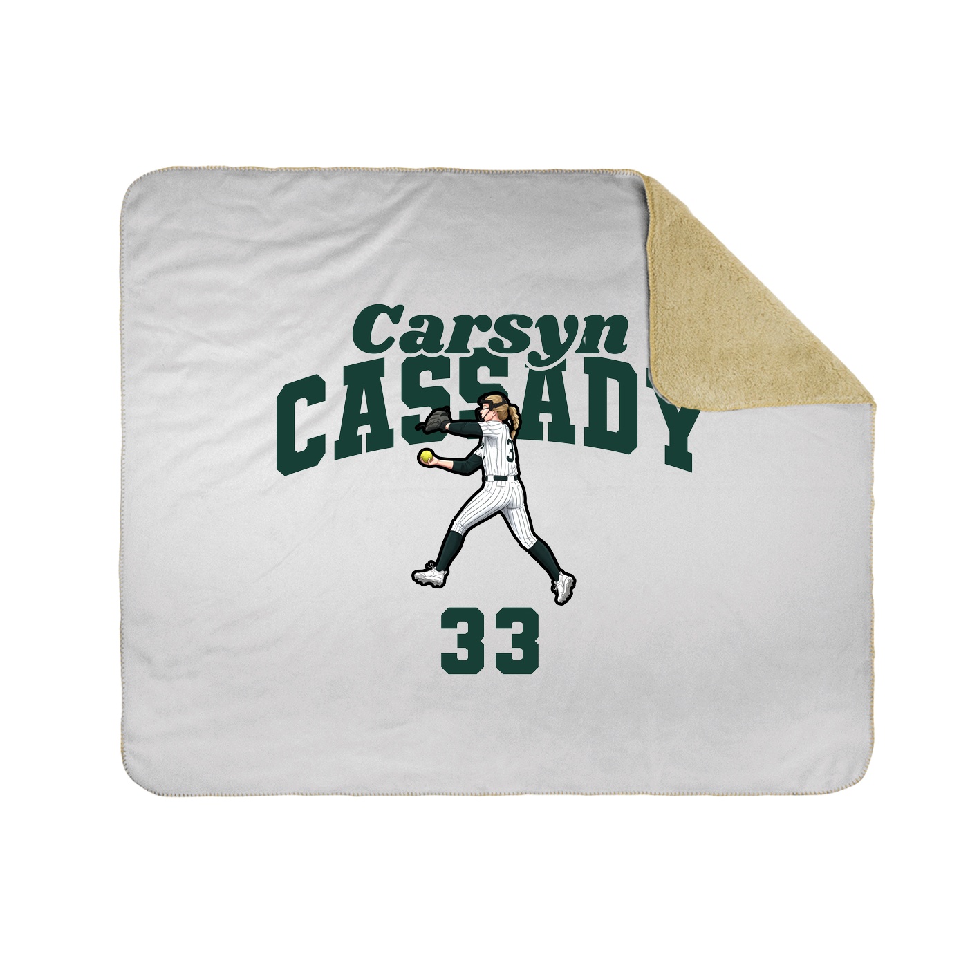 Throw Blanket — Signature Arch in White