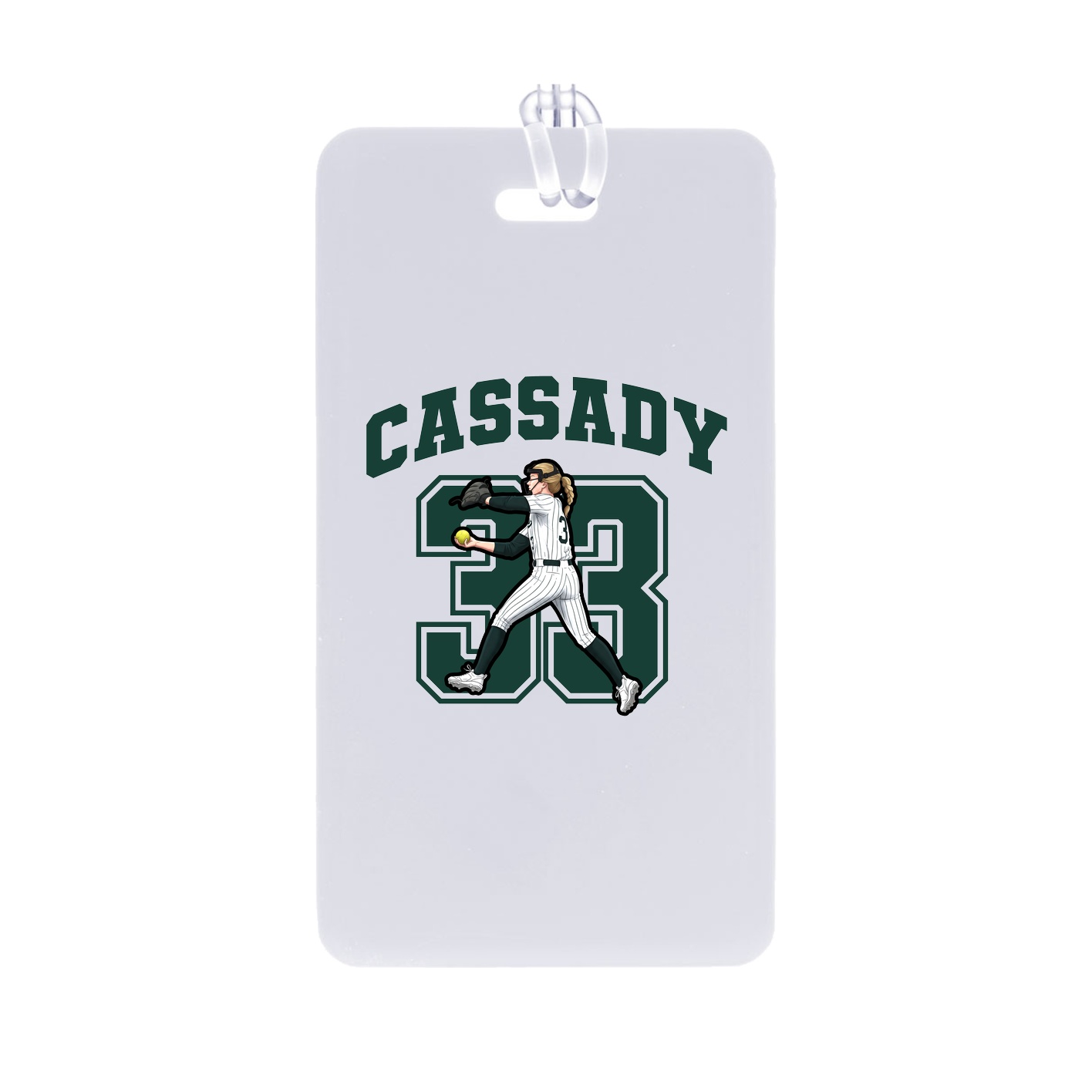 Bag Tag — Number in Classic