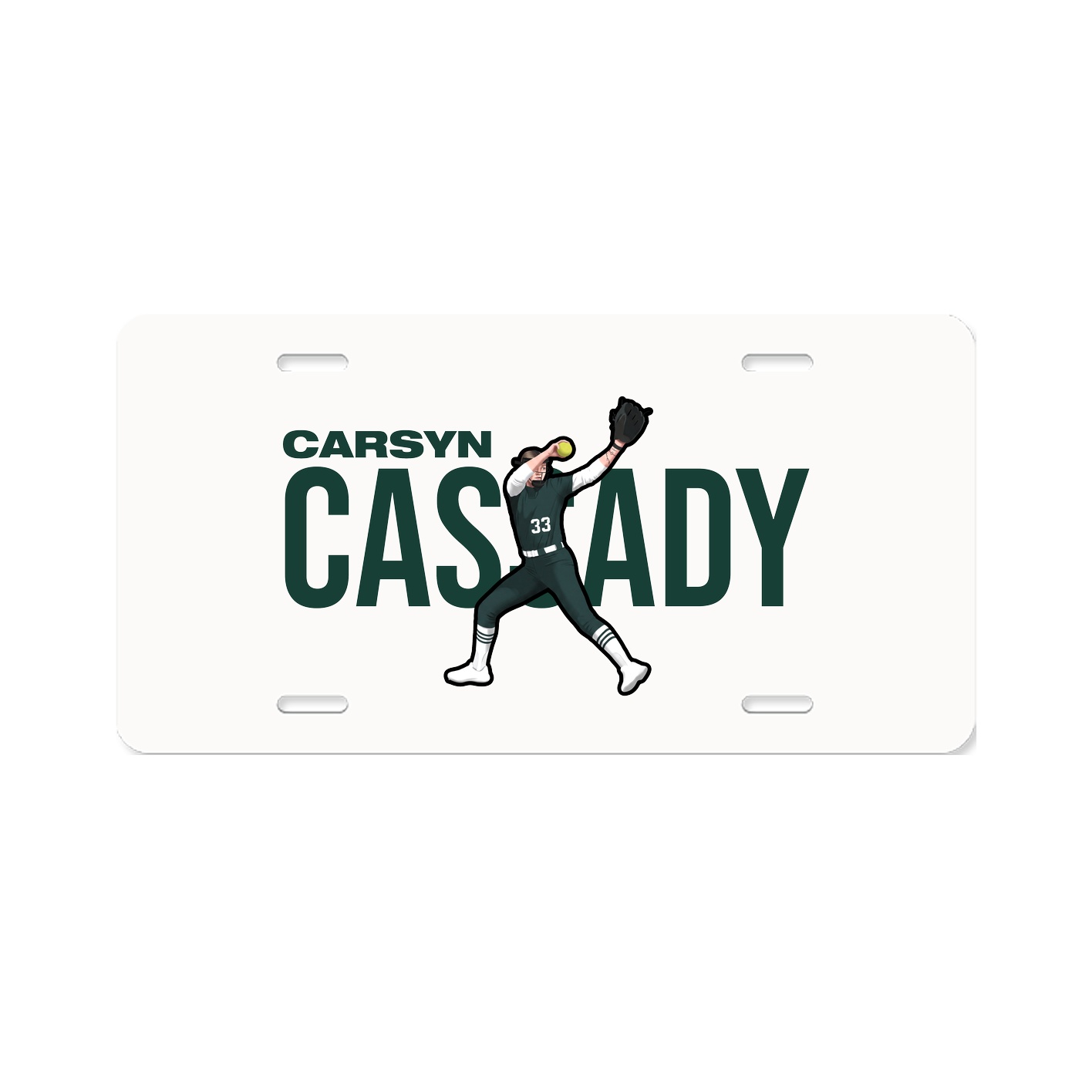 License Plate — Player Name in Classic