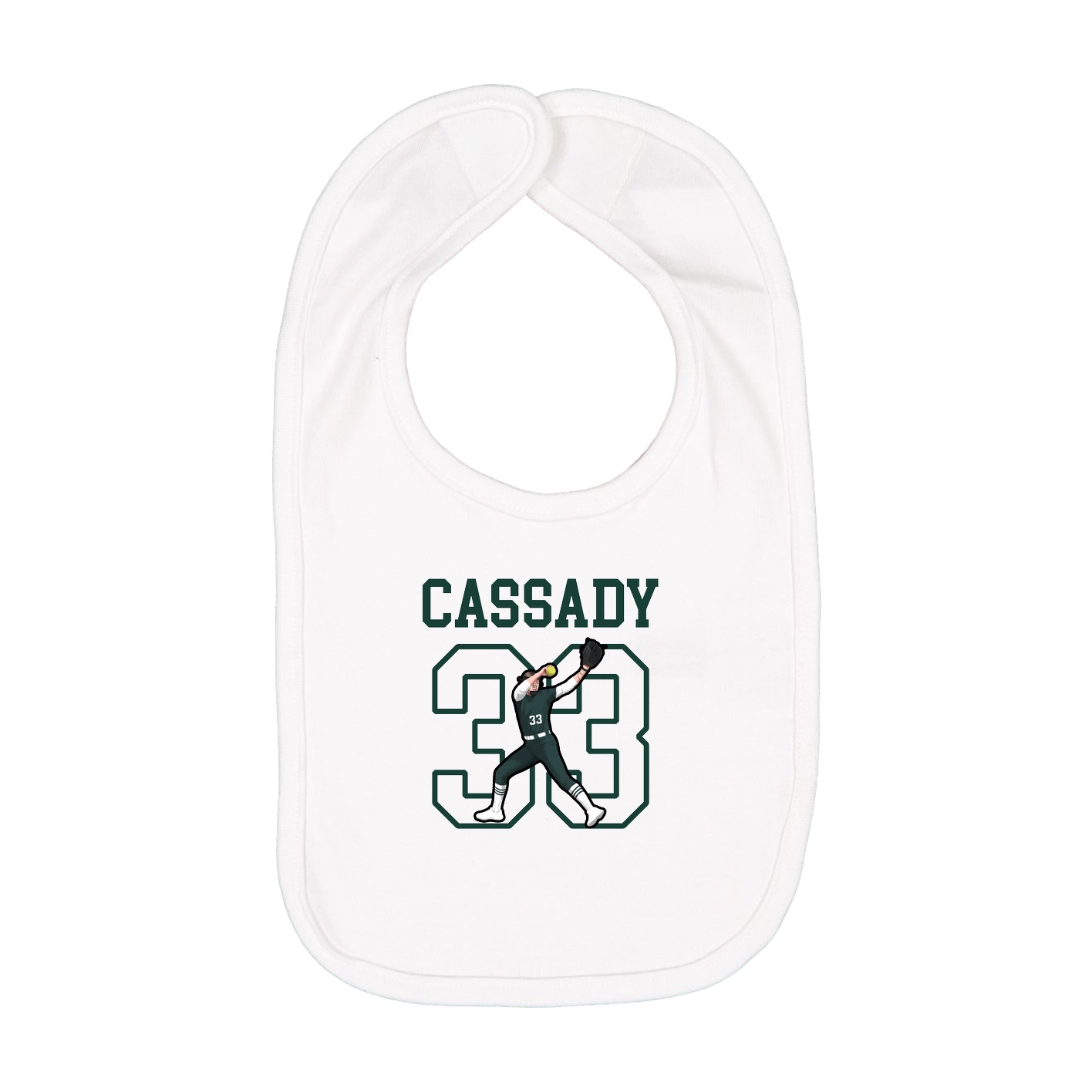 Infant Bib — Shirsey in White