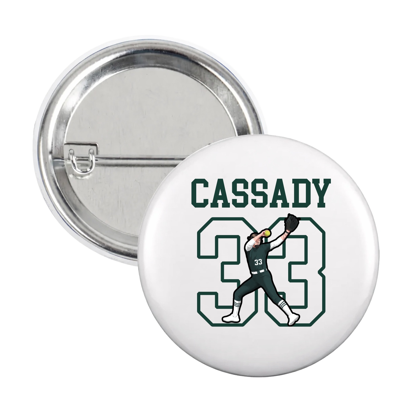 Game Day Button — Shirsey in White