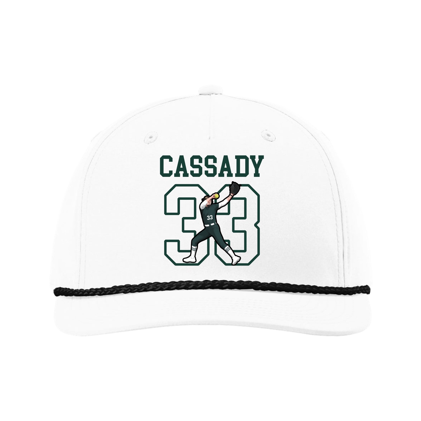 Five-Panel Classic Rope Cap — Shirsey in White