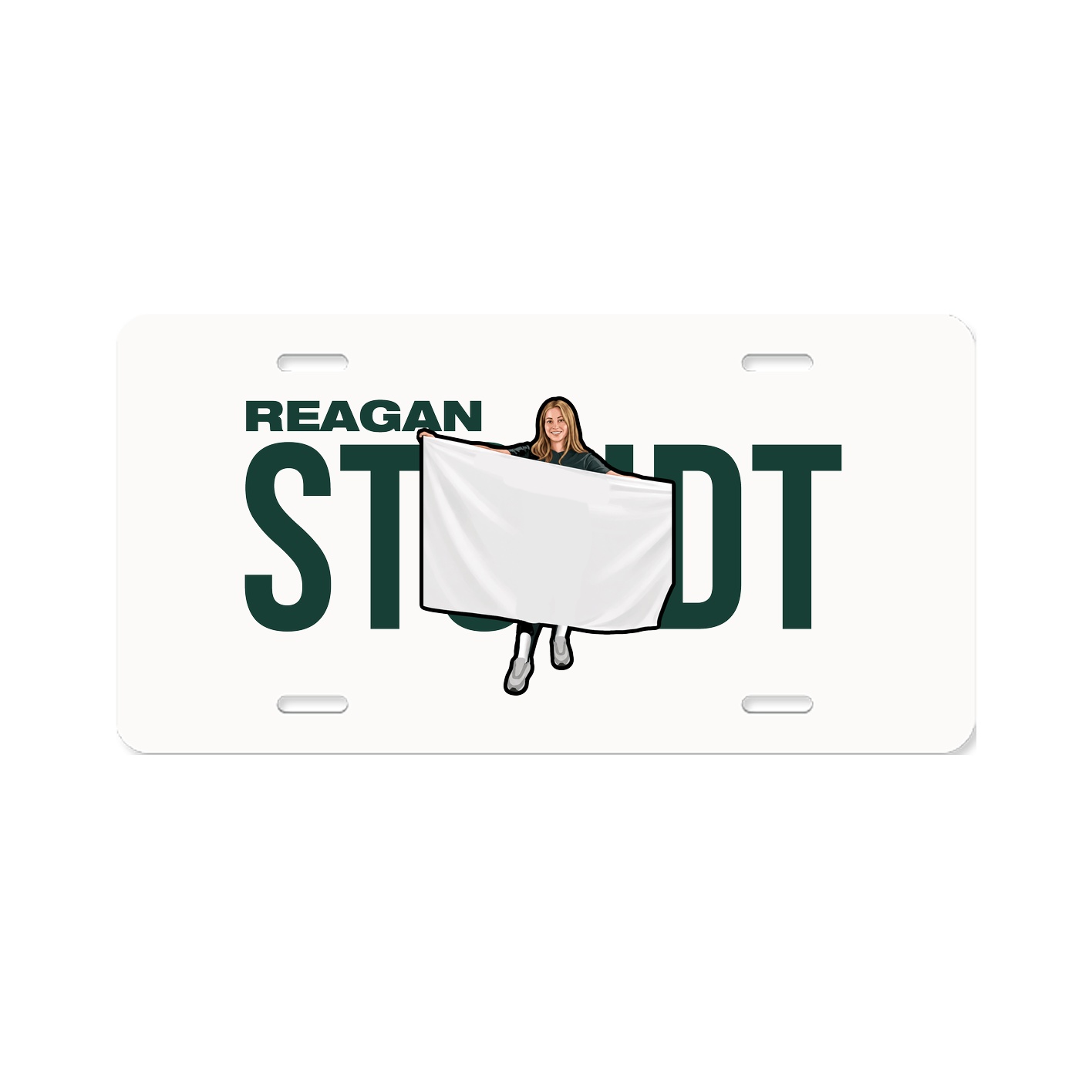License Plate — Player Name in Classic