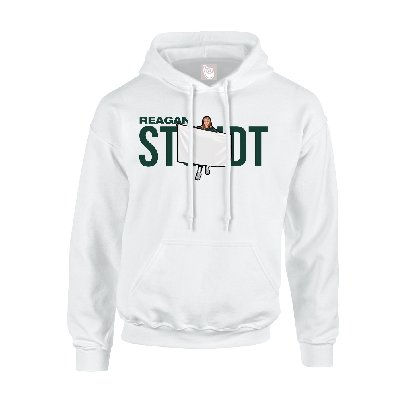 Youth Hoodie — Player Name in White