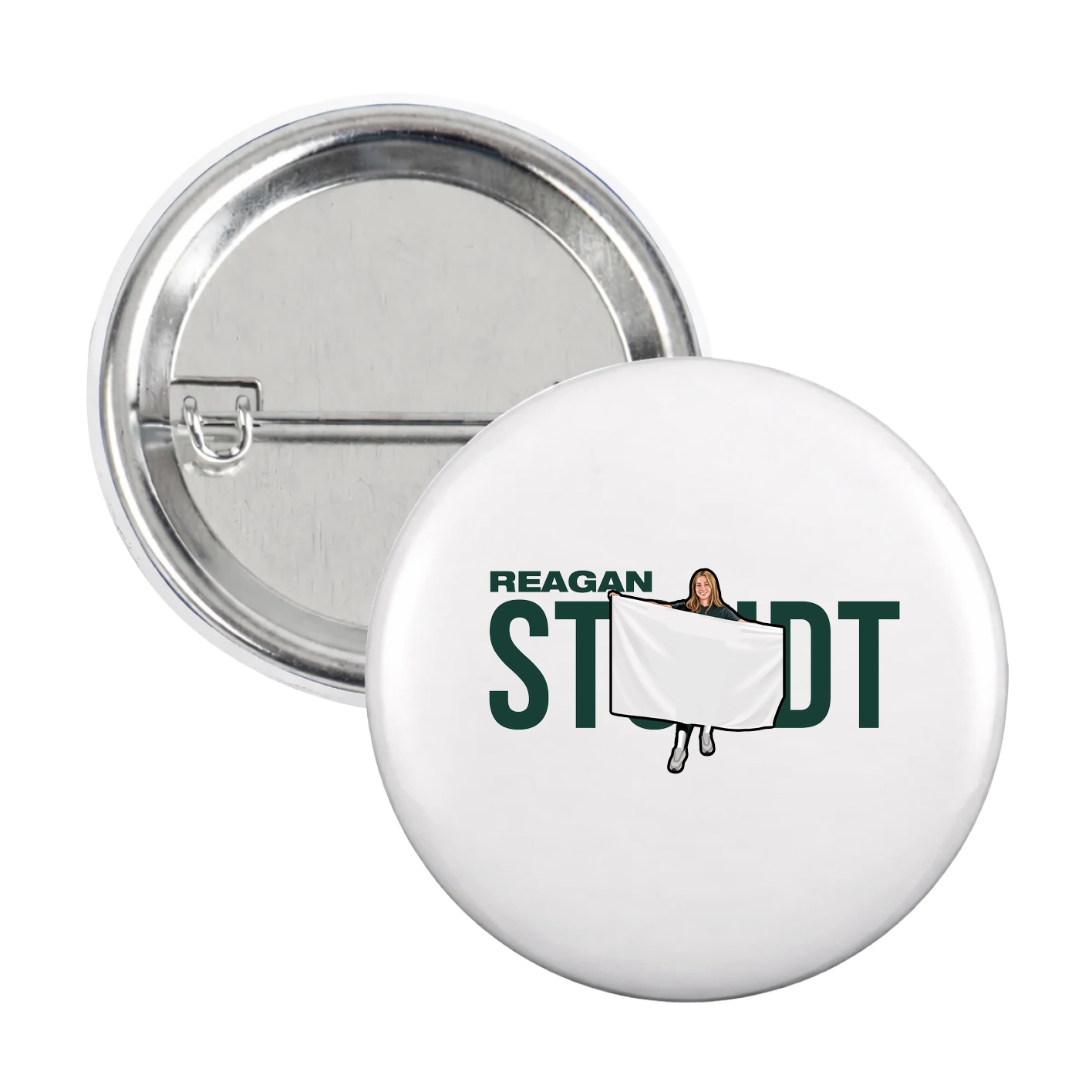 Game Day Button — Player Name in White