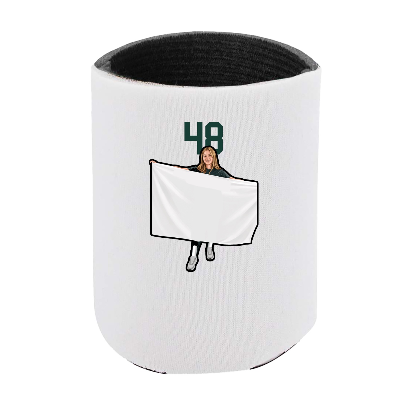 Can Holder — Number Top in White