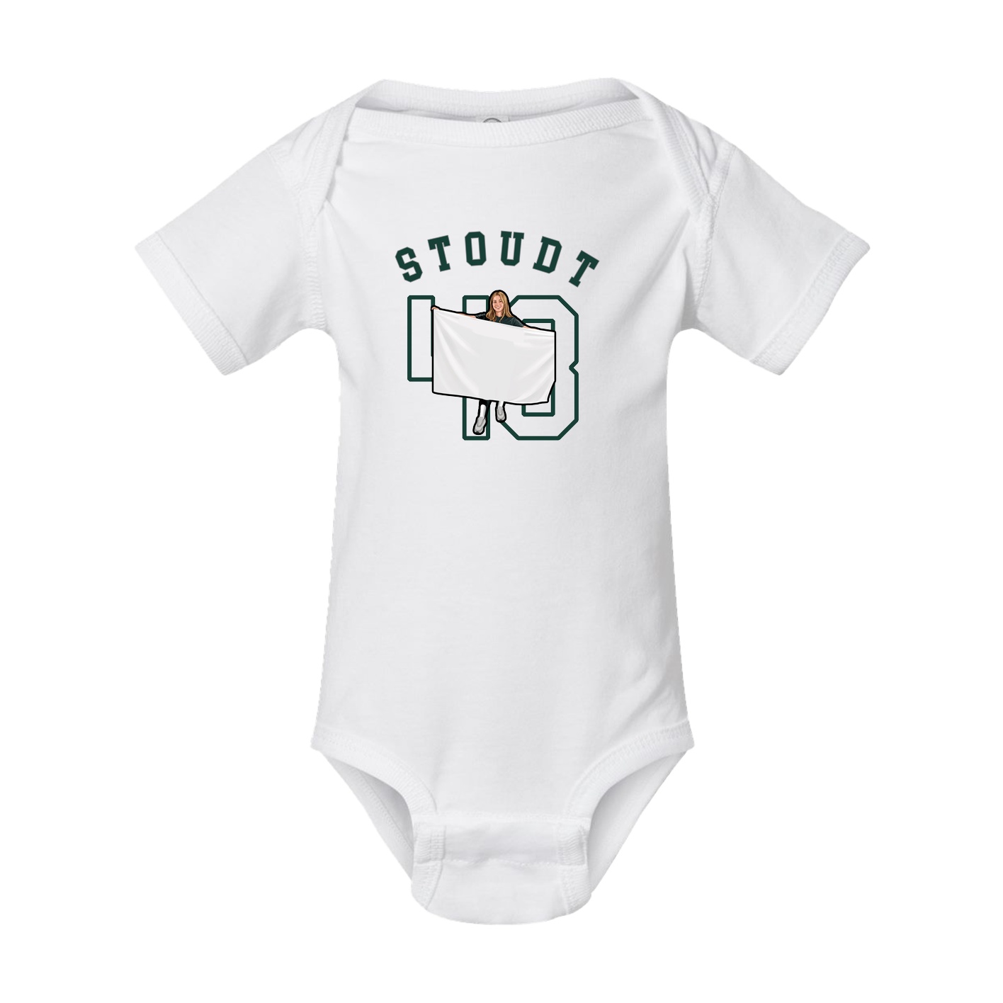Baby Onesie — Shirsey Arch in White