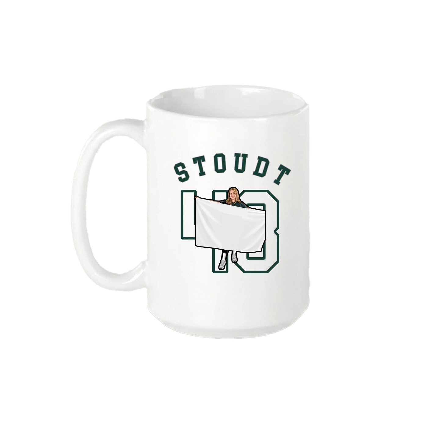 15oz Coffee Mug — Shirsey Arch in White