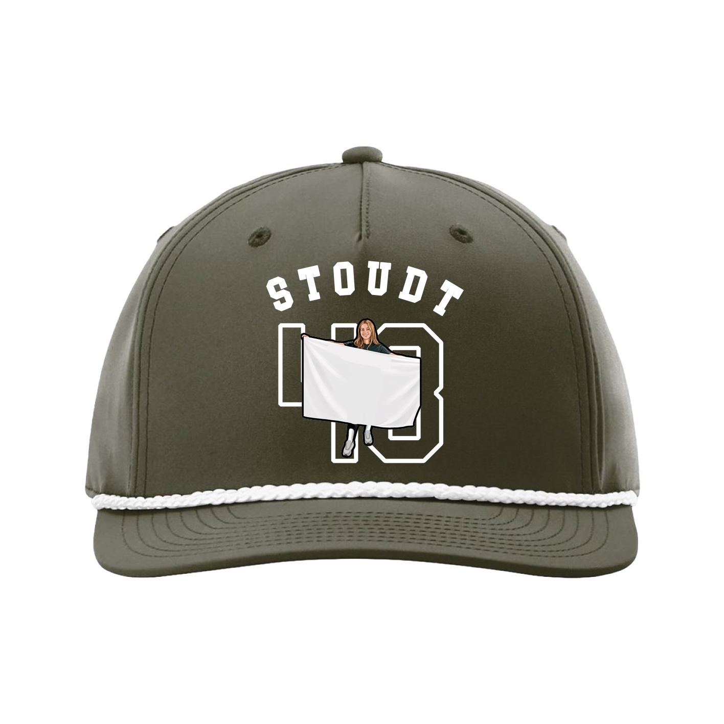 Five-Panel Classic Rope Cap — Shirsey Arch in Green