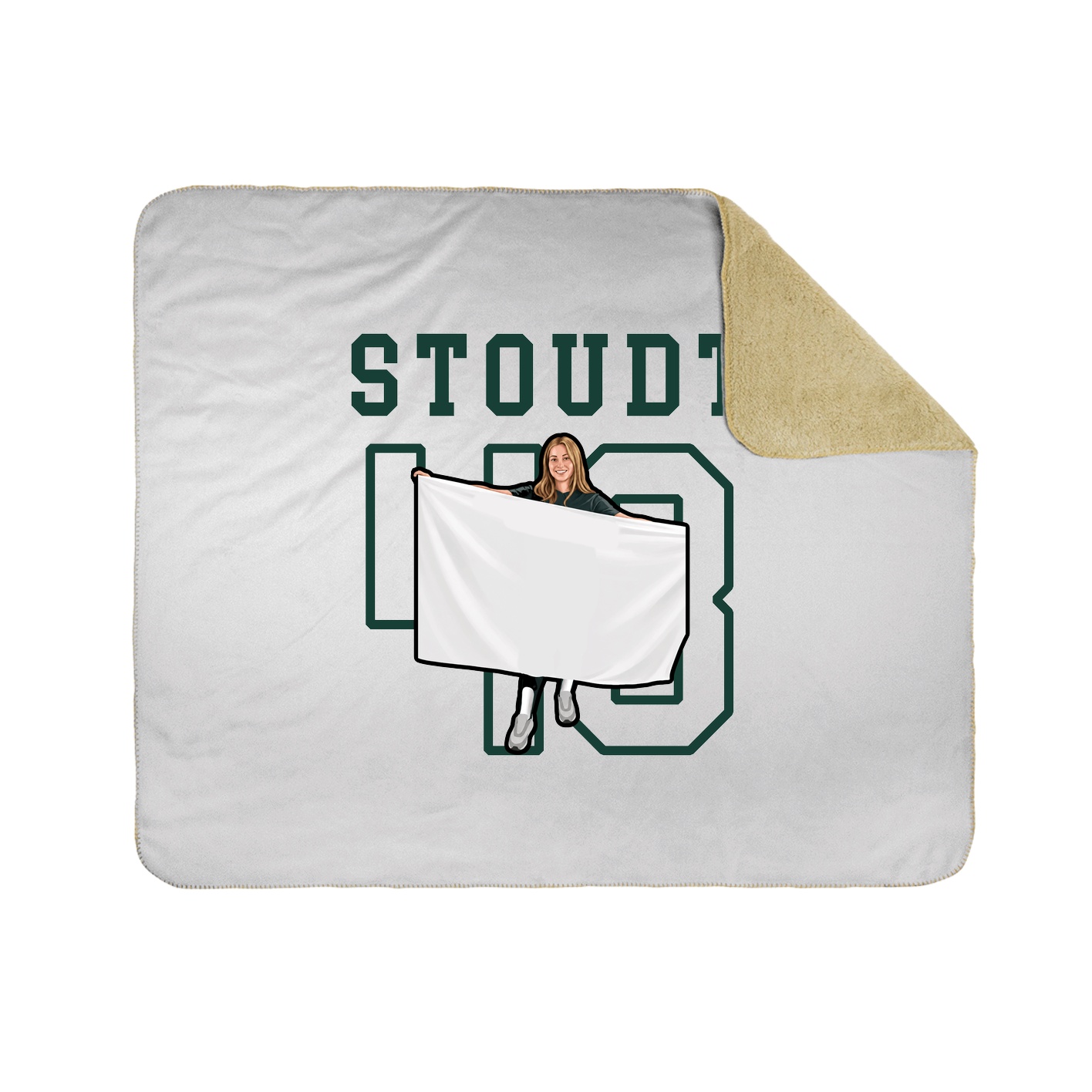 Throw Blanket — Shirsey in White