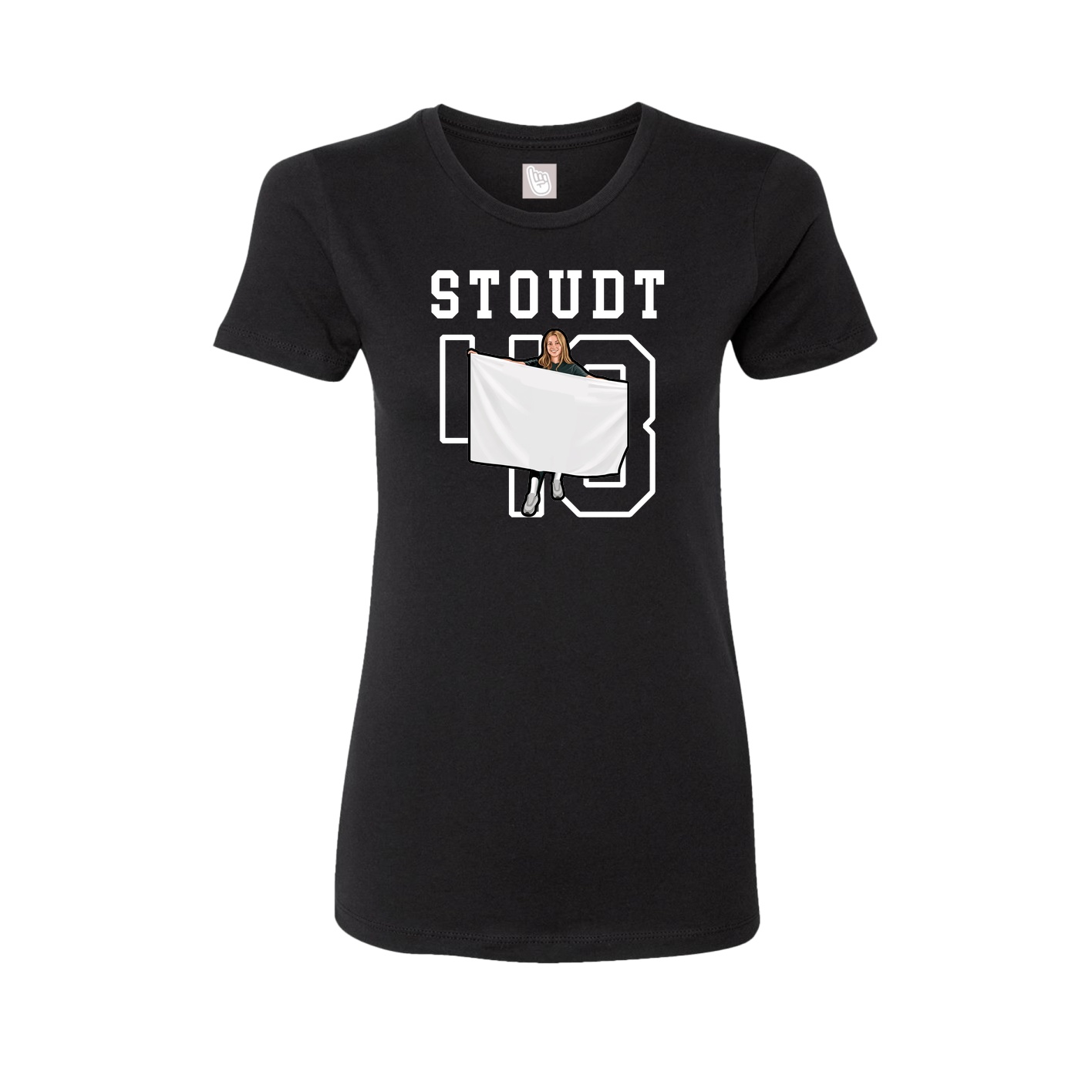 Fitted Women's Tee — Shirsey in Black