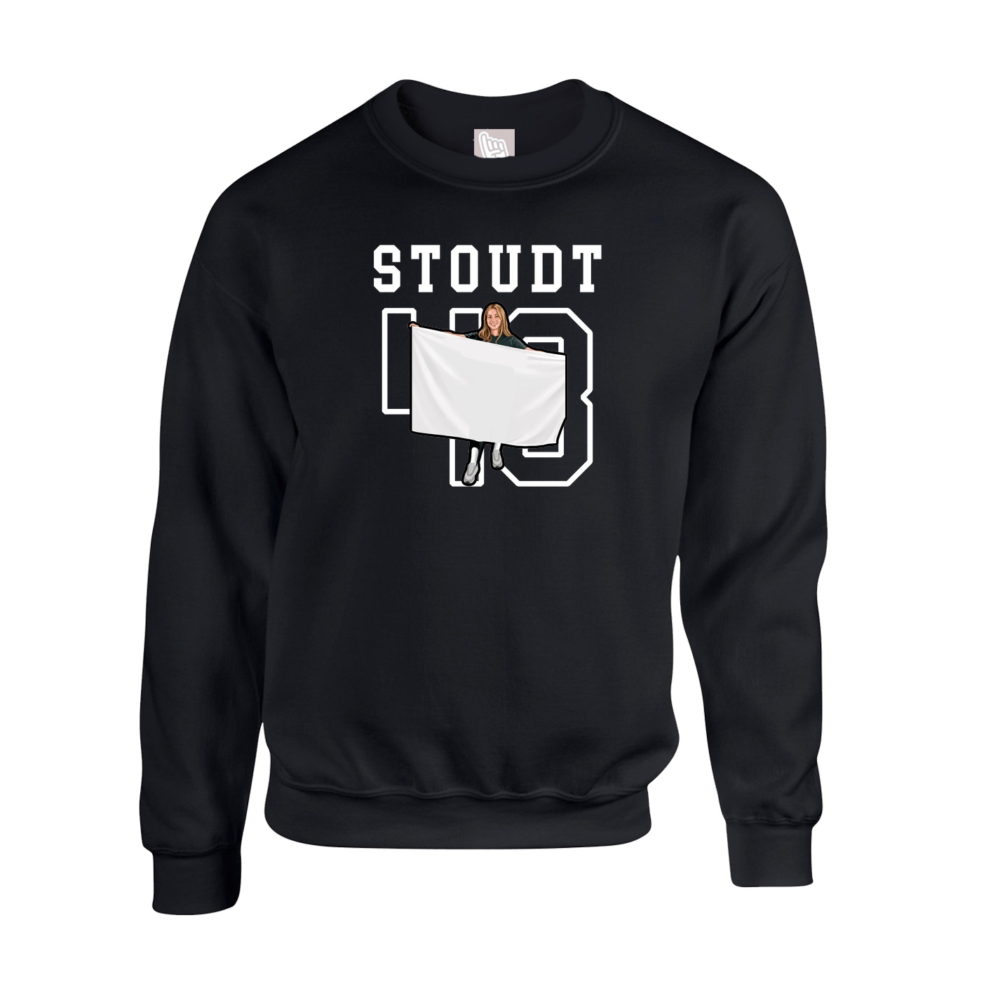 Fleece Crew — Shirsey in Black