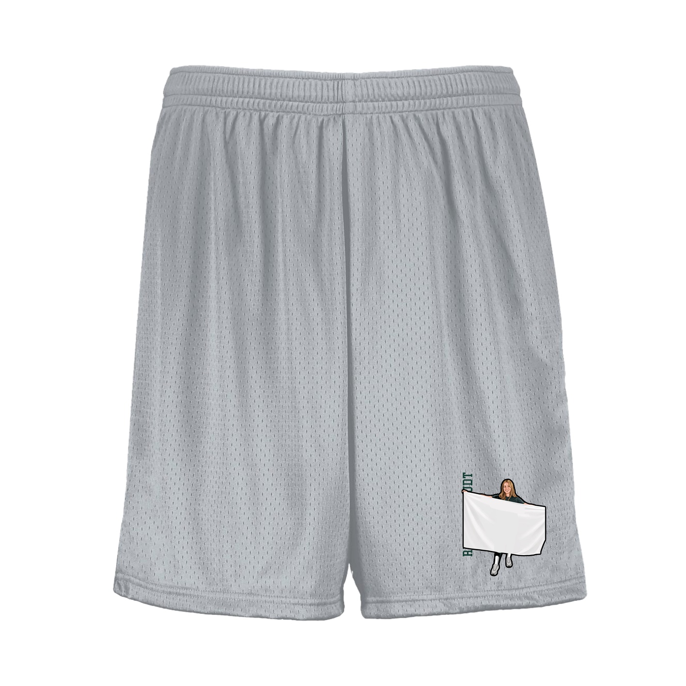 Shorts — Name Vertical in Silver