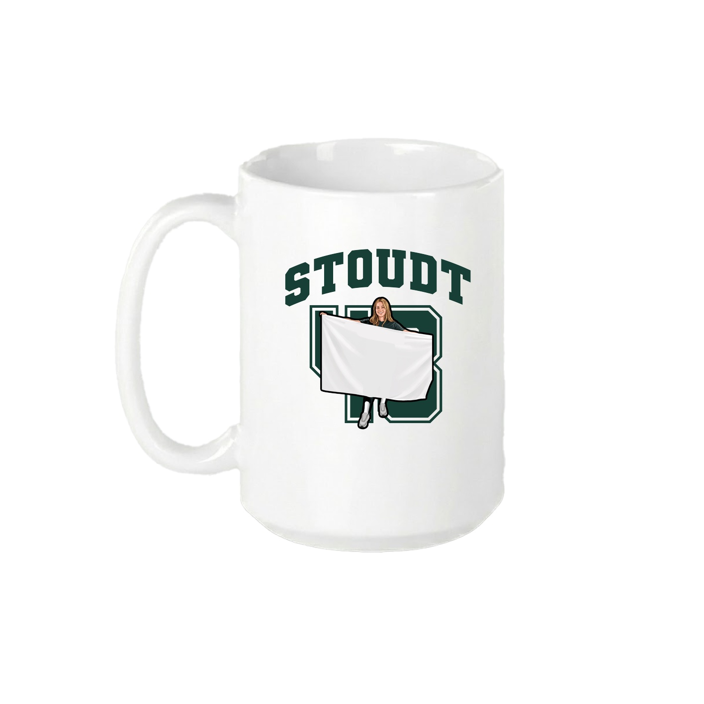 15oz Coffee Mug — Number in White