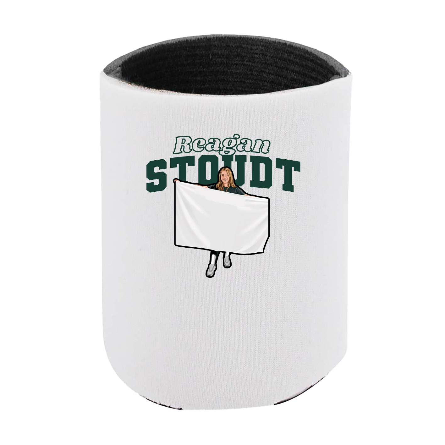 Can Holder — Name Arch in White