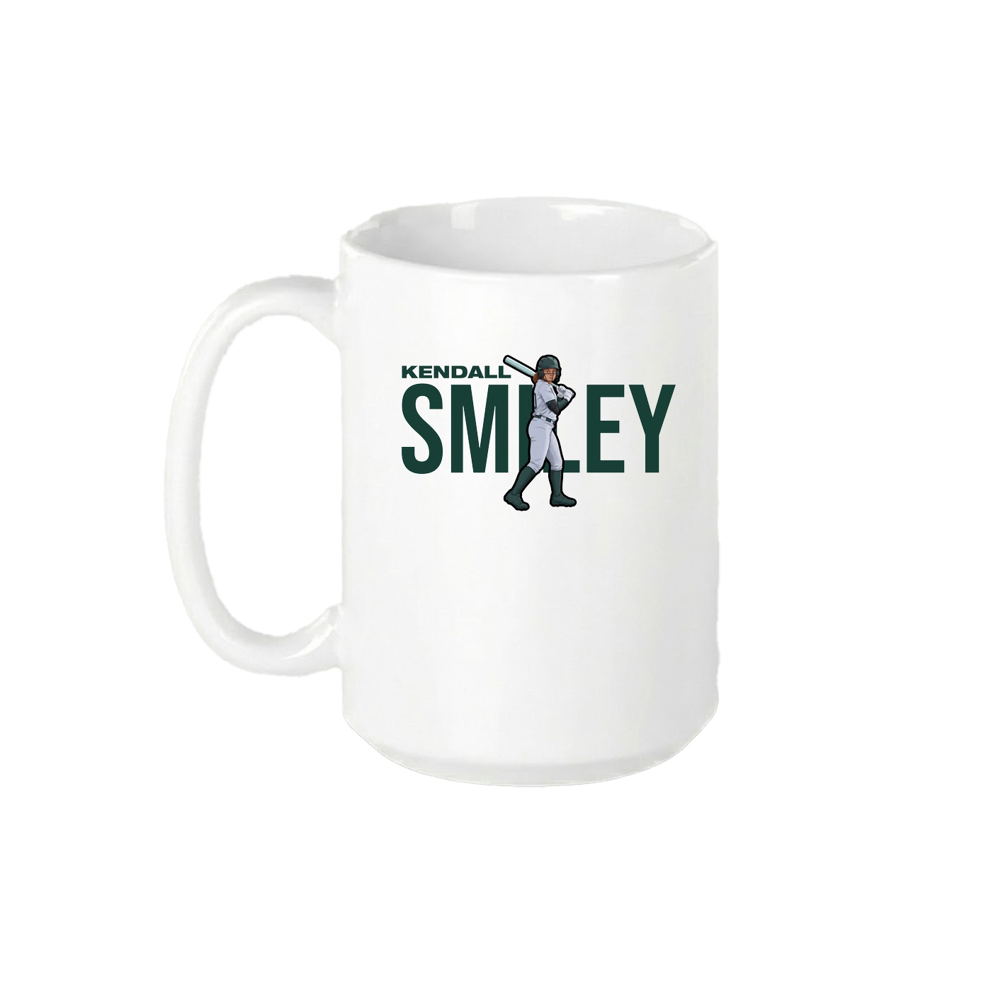 15oz Coffee Mug — Player Name in White