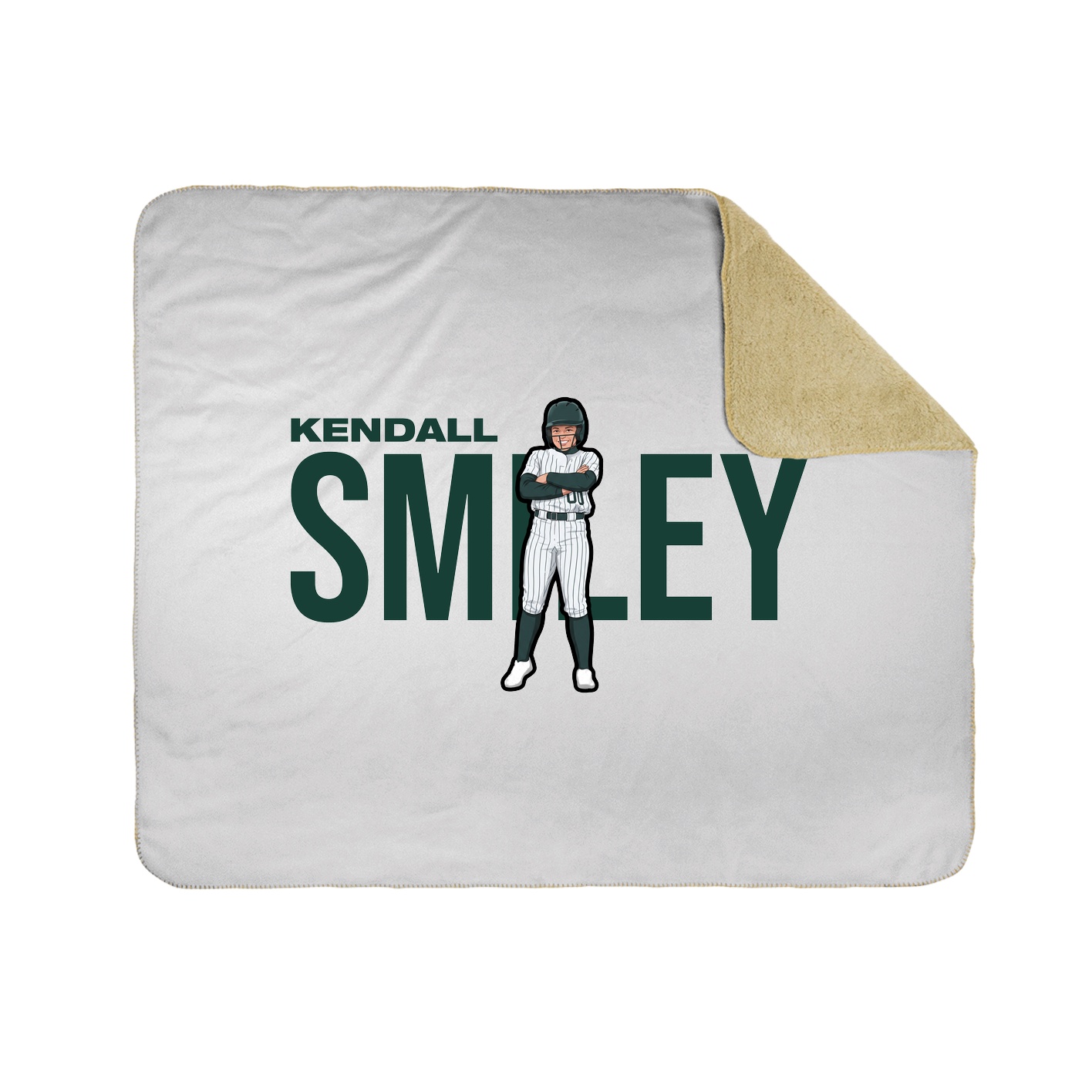 Throw Blanket — Player Name in White