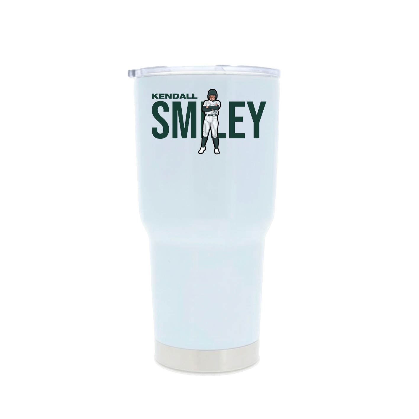 30oz Stainless Steel Tumbler — Player Name in White