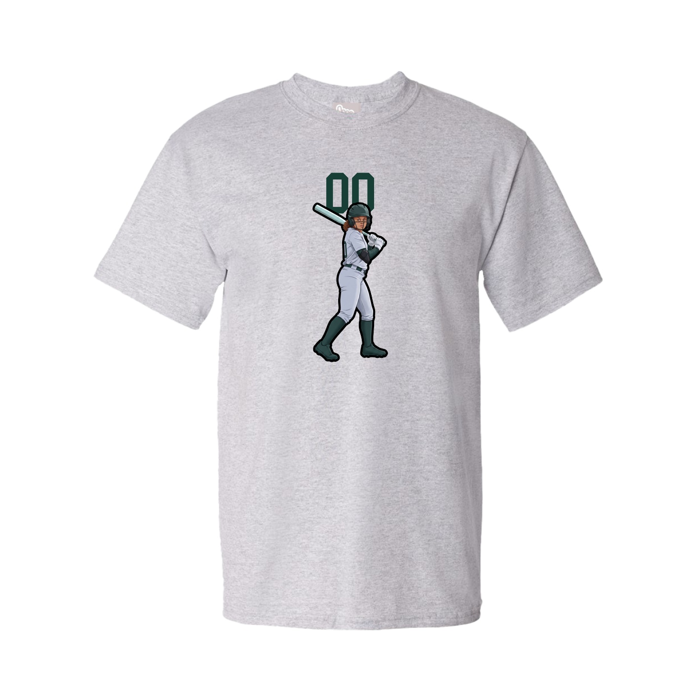 Youth Tee — Number Top in Grey
