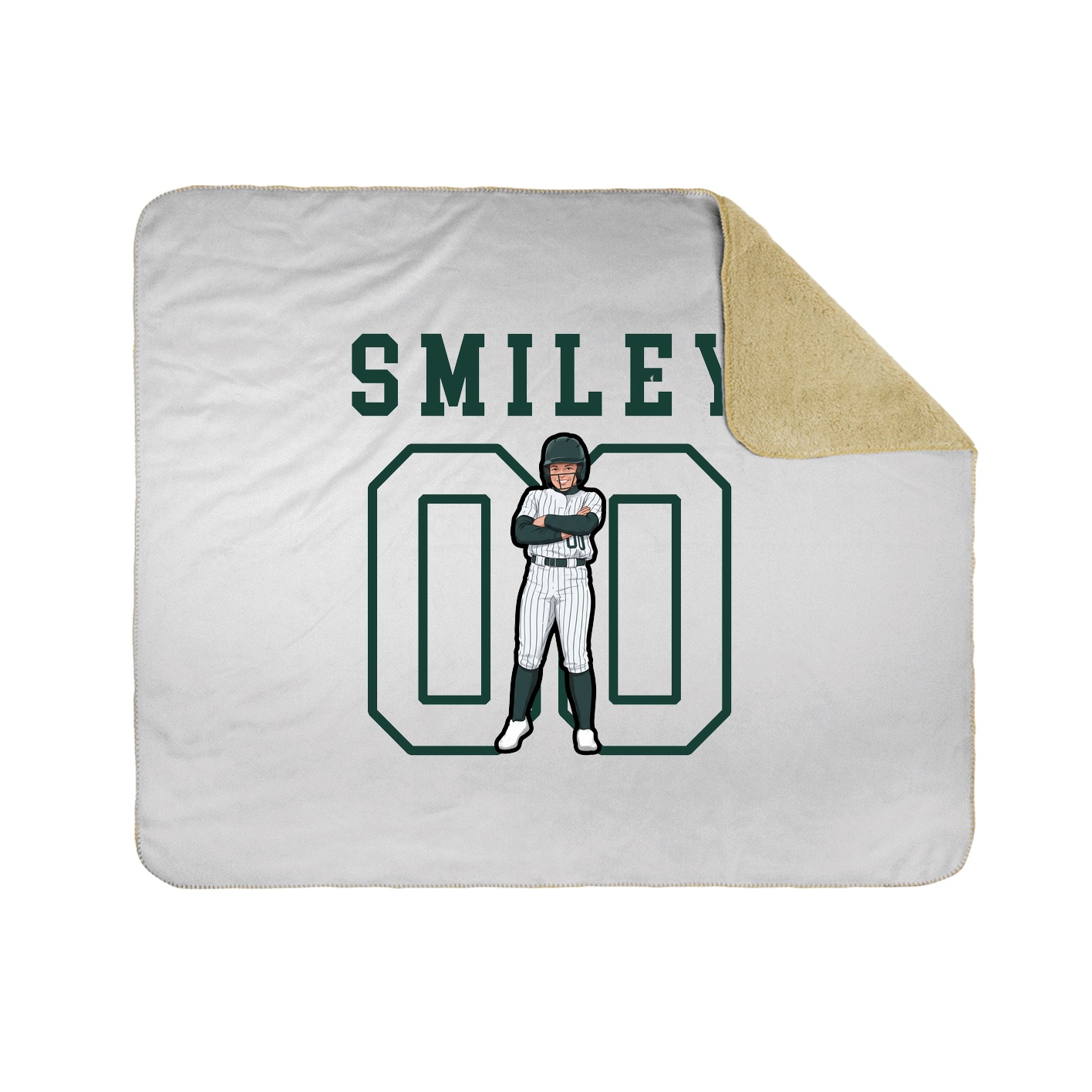 Throw Blanket — Shirsey in White