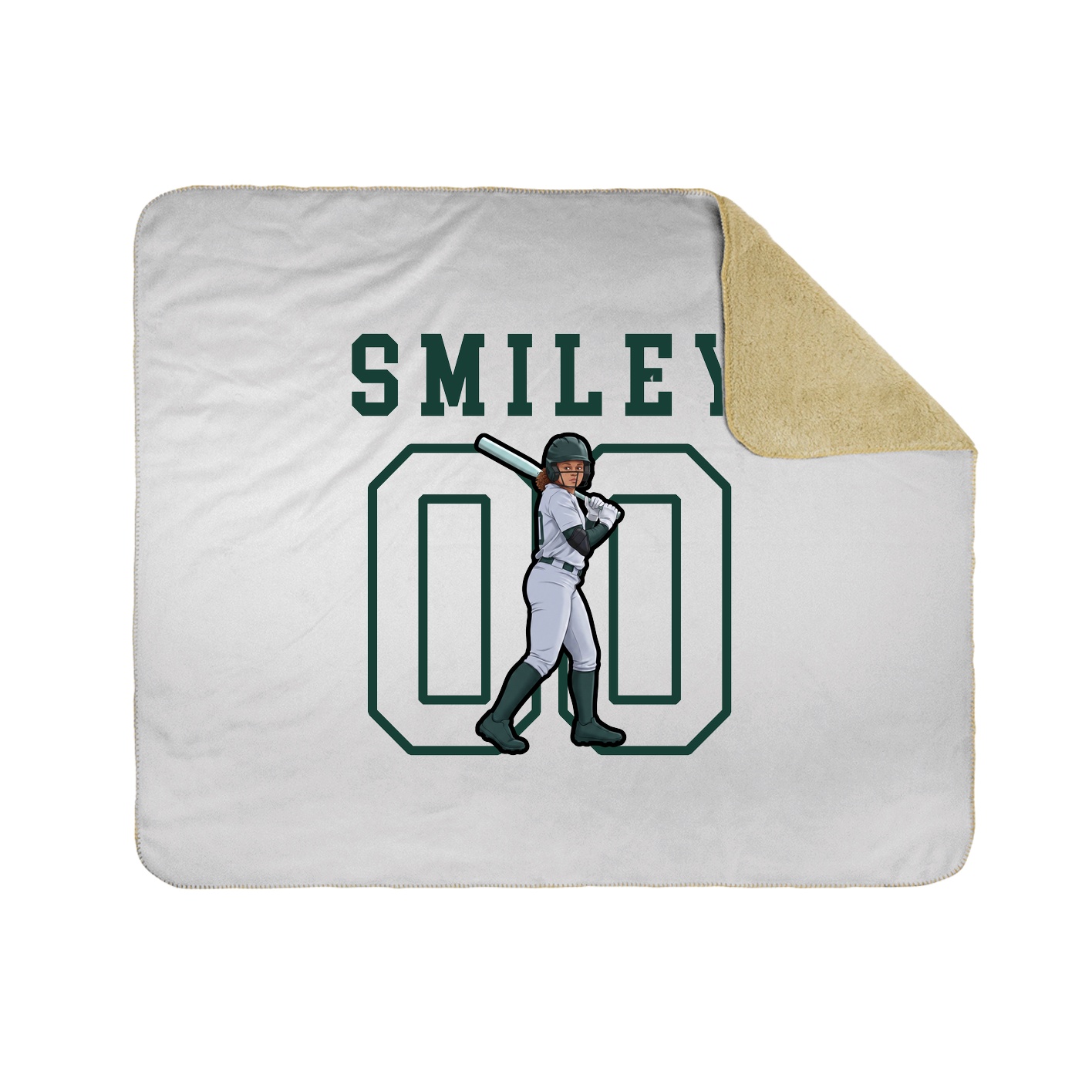 Throw Blanket — Shirsey in White