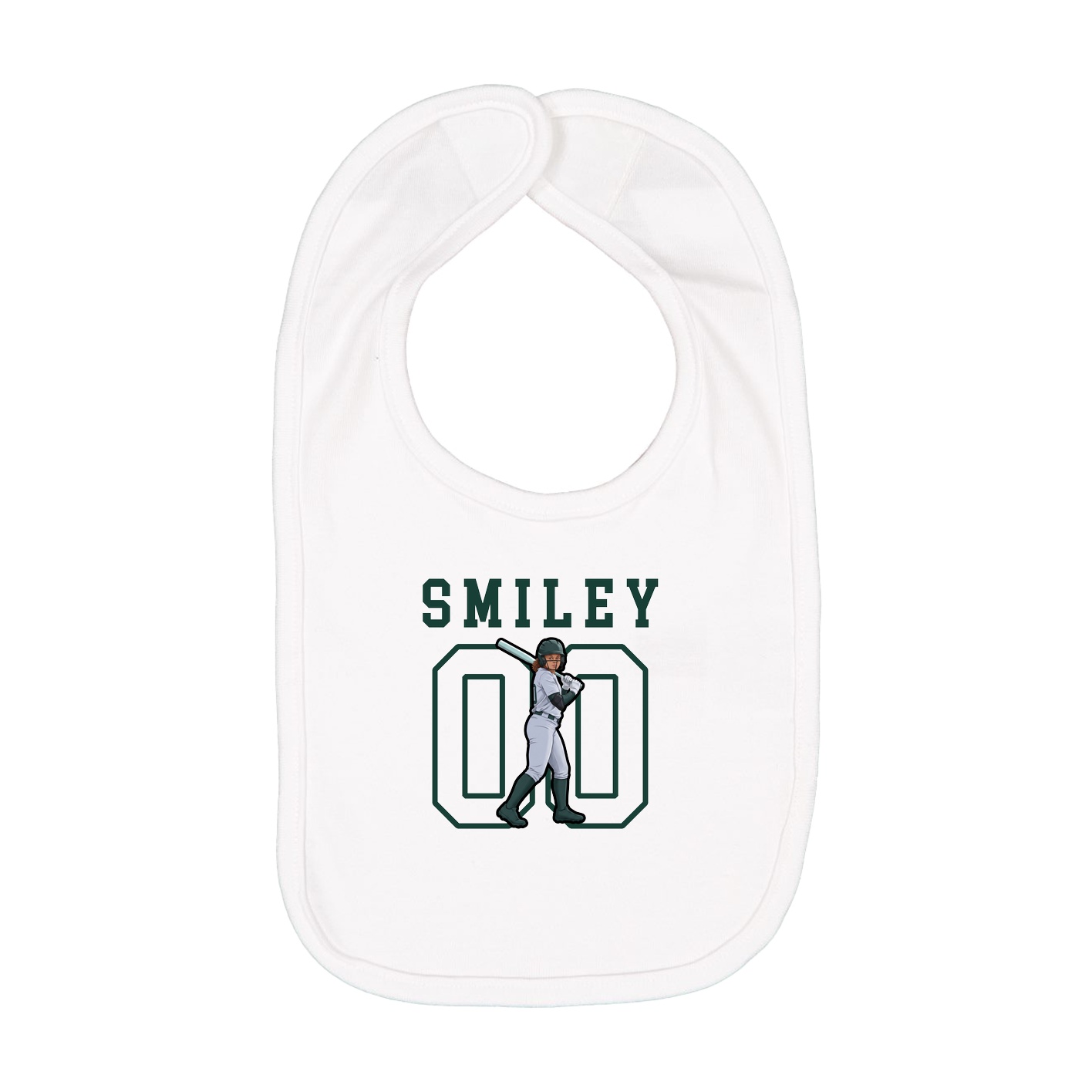 Infant Bib — Shirsey in White