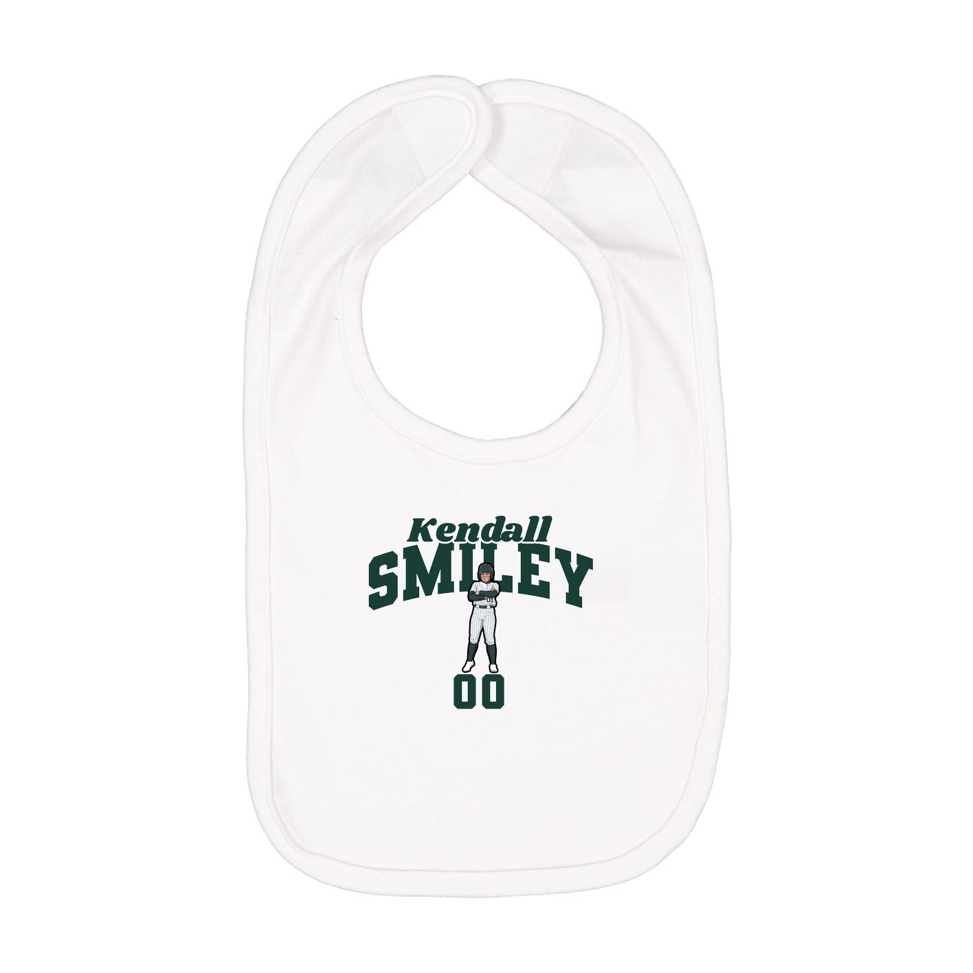 Infant Bib — Signature Arch in White