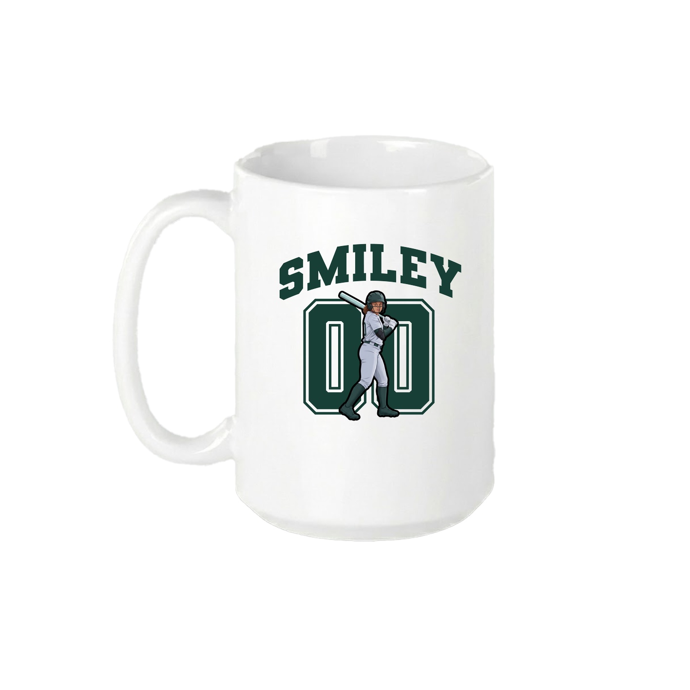 15oz Coffee Mug — Number in White