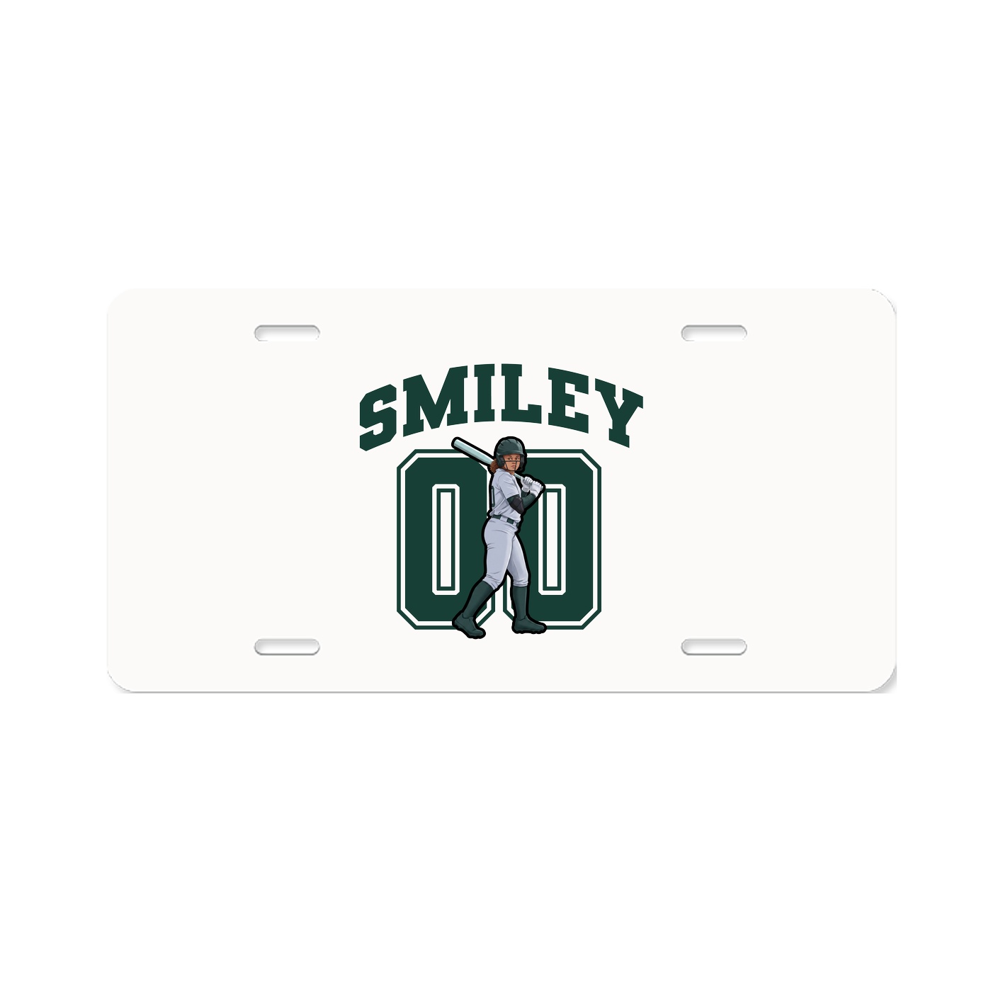License Plate — Number in Classic