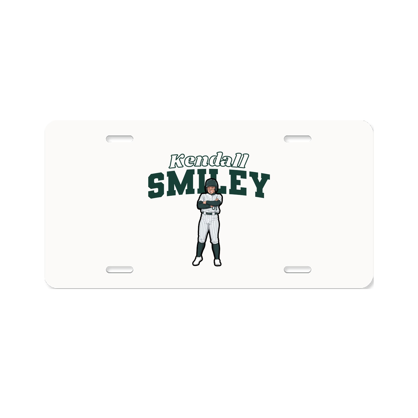 License Plate — Name Arch in Classic