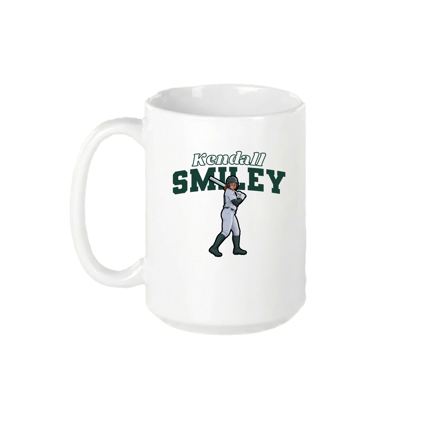 15oz Coffee Mug — Name Arch in White