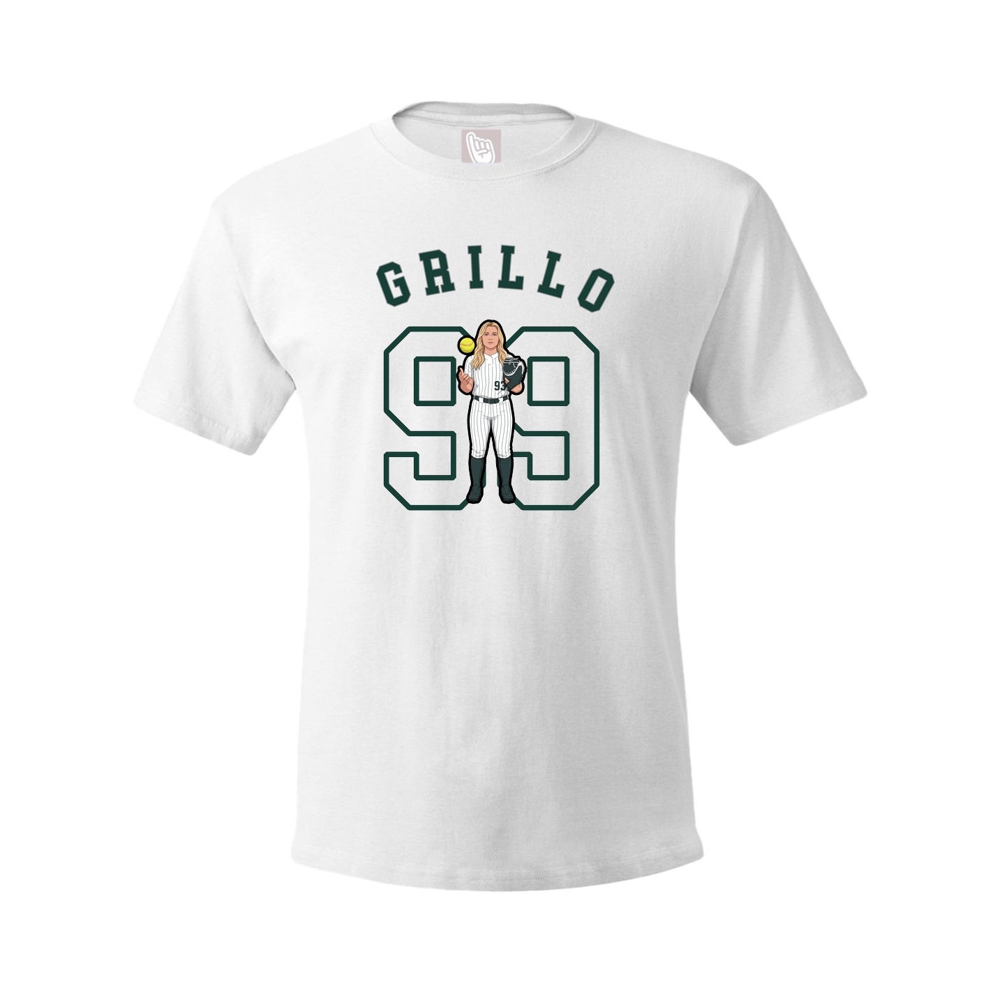 Youth Tee — Shirsey Arch in White