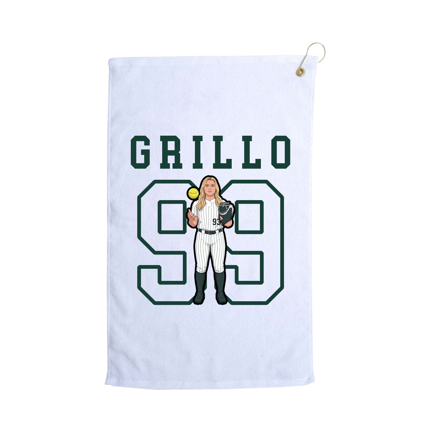 Golf Towel — Shirsey in White