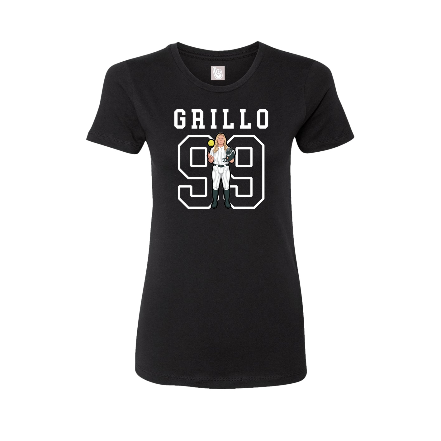 Fitted Women's Tee — Shirsey in Black