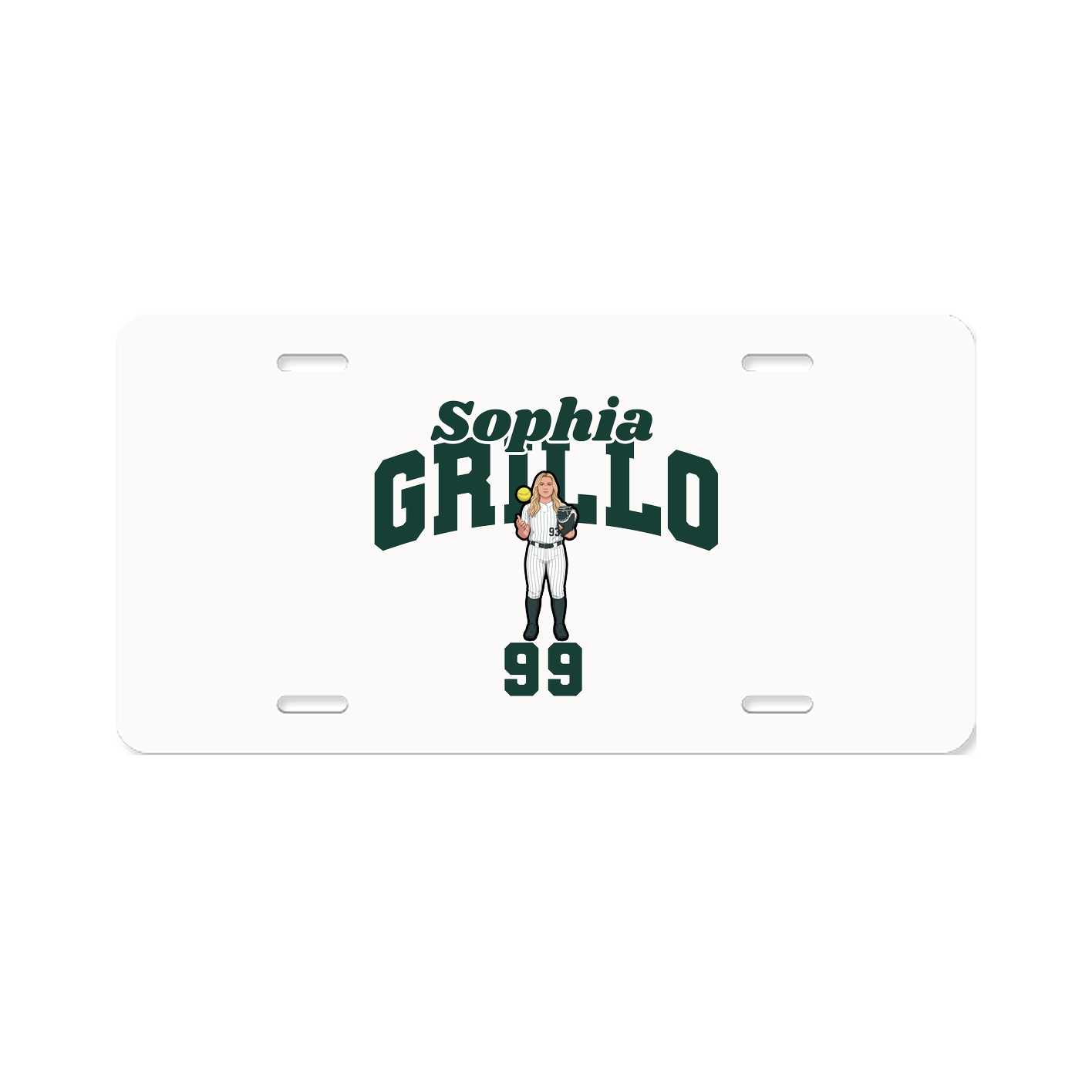 License Plate — Signature Arch in Classic