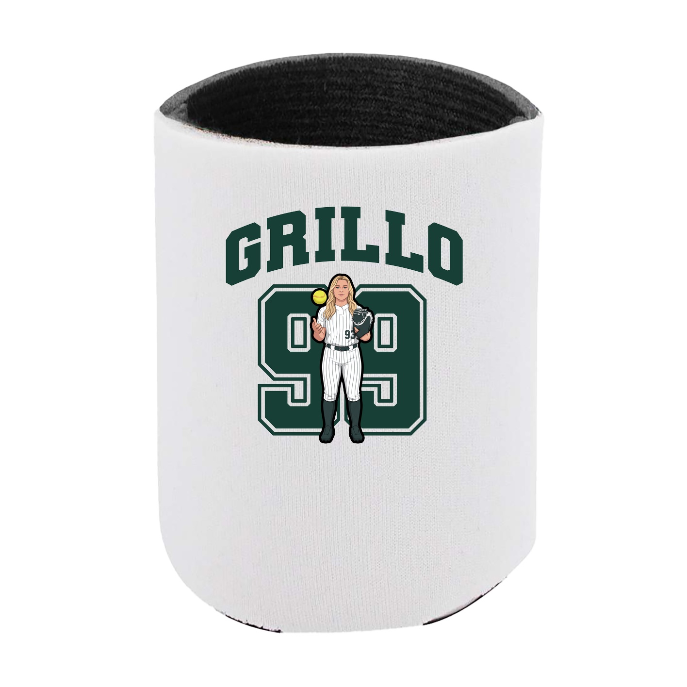 Can Holder — Number in White