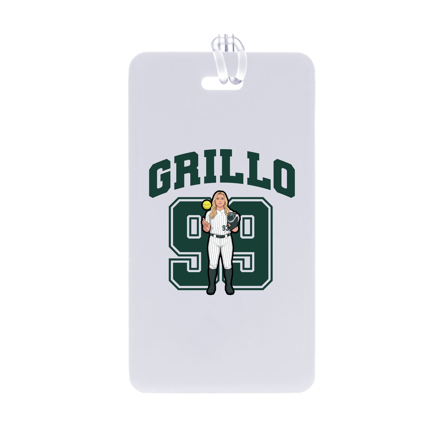 Bag Tag — Number in Classic